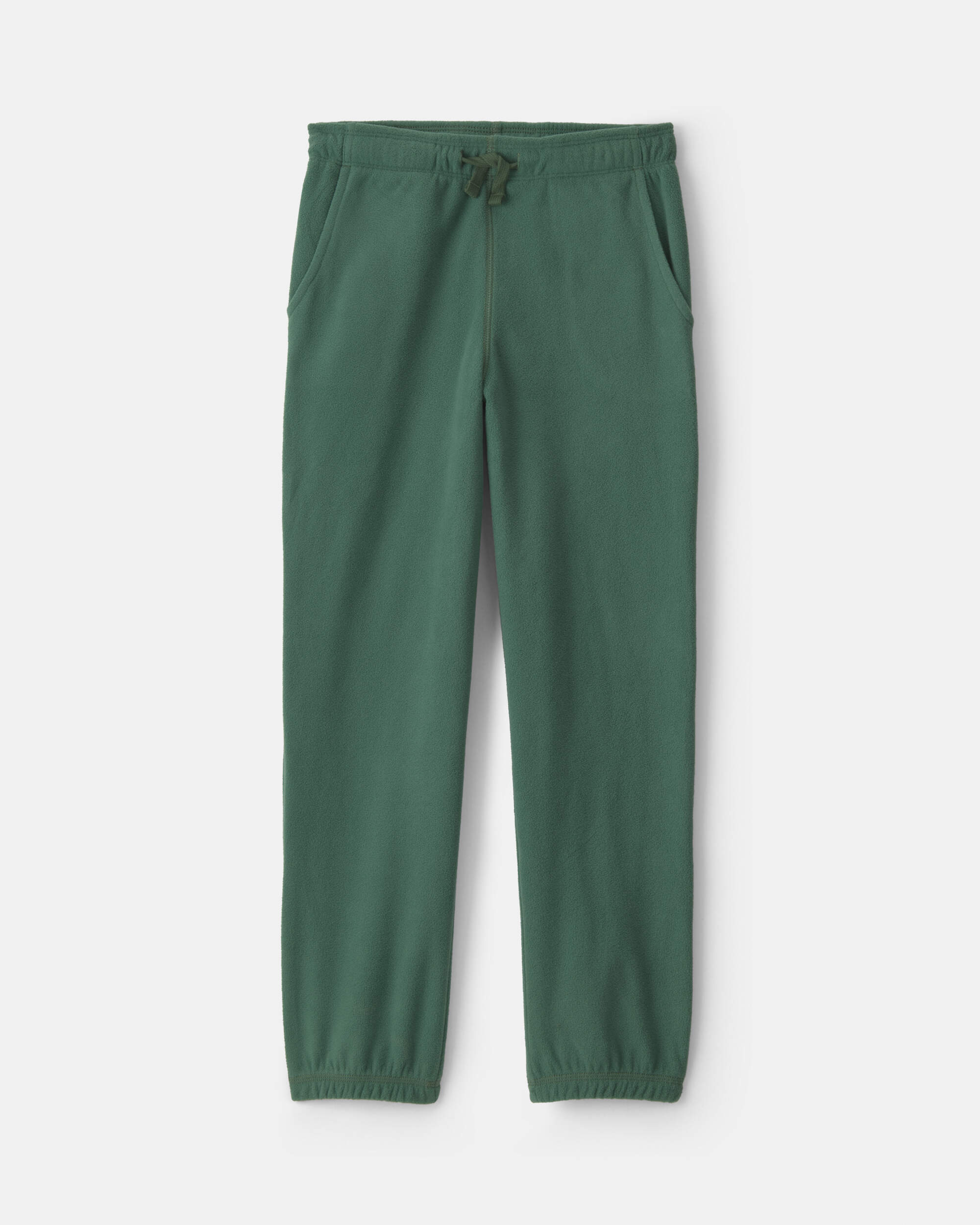 Boys Fleece Joggers - Olive Green