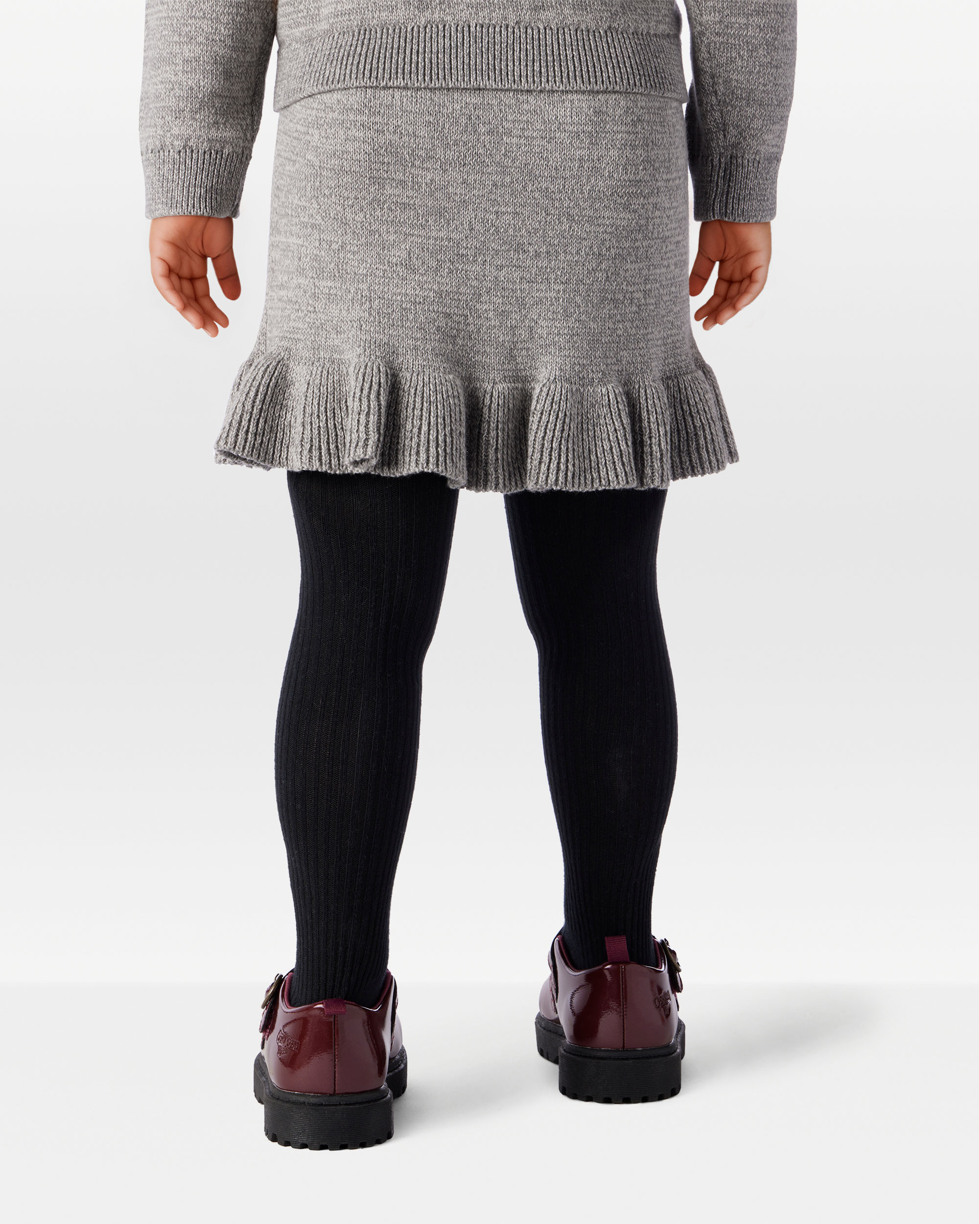 Toddler Girl 100% Cotton Skirt - Grey