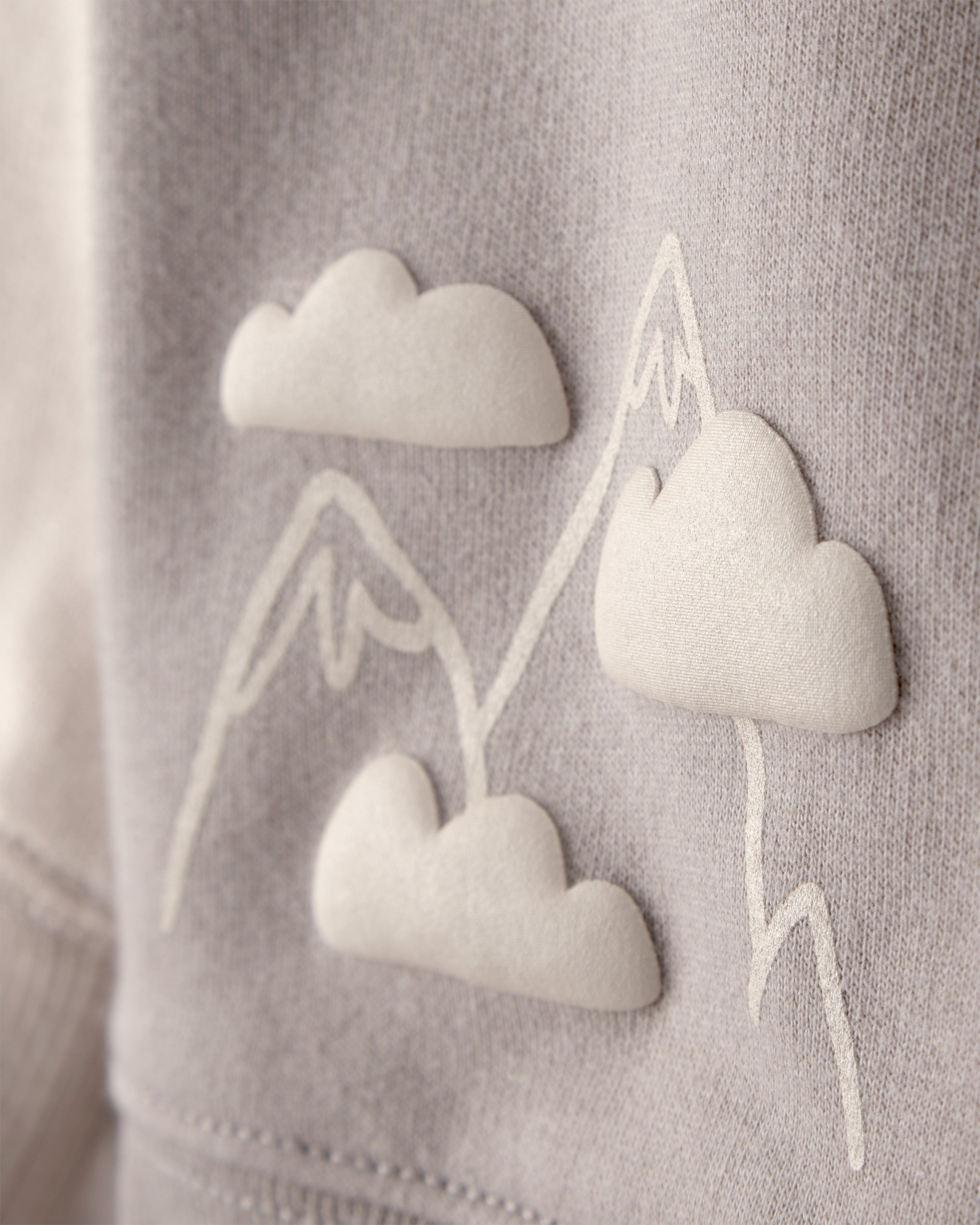 Baby Boy Helicopter French Terry Sweatshirt & Pant Set - Grey