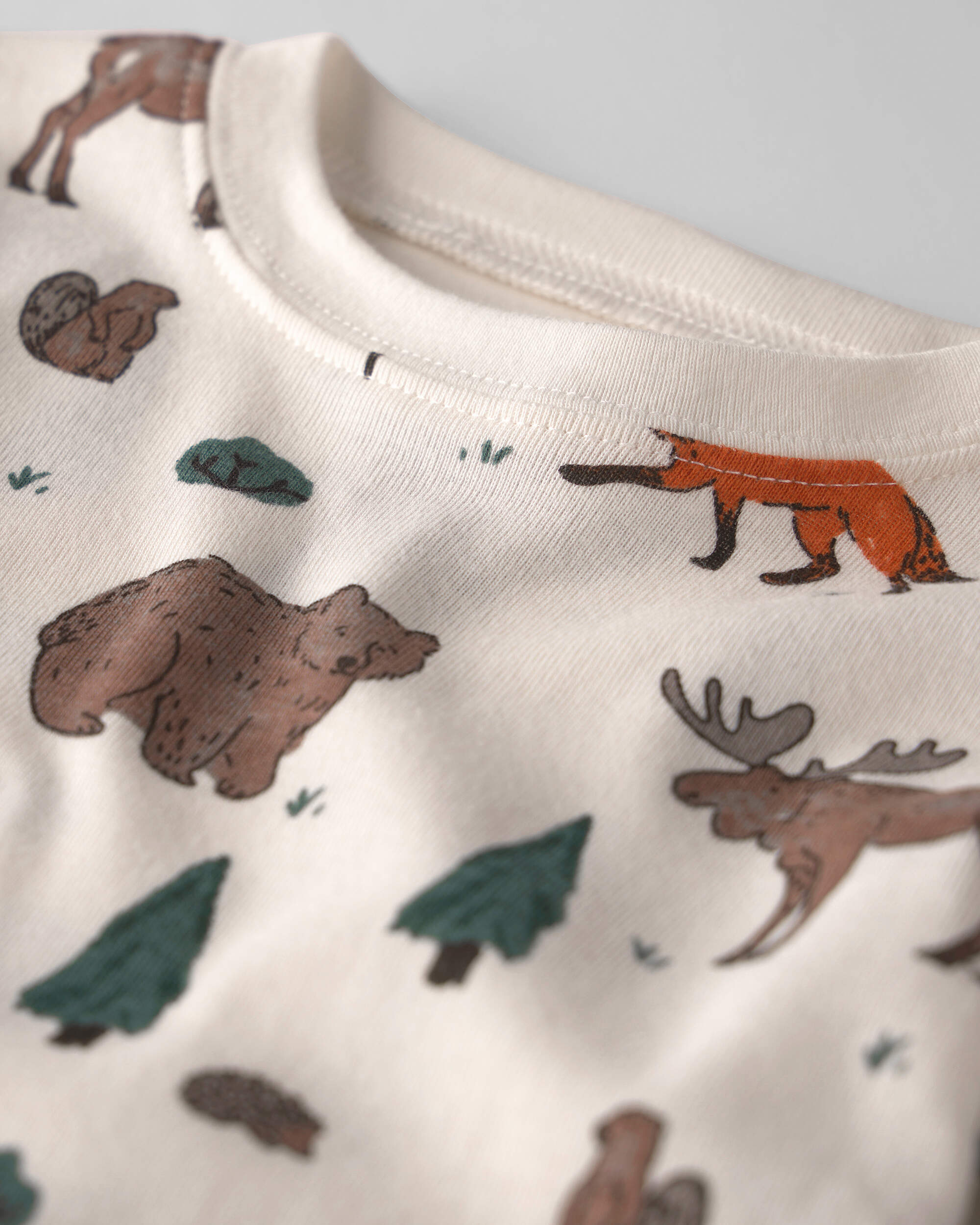 Toddler 2-Piece Organic Cotton Pajamas Woodland Creatures