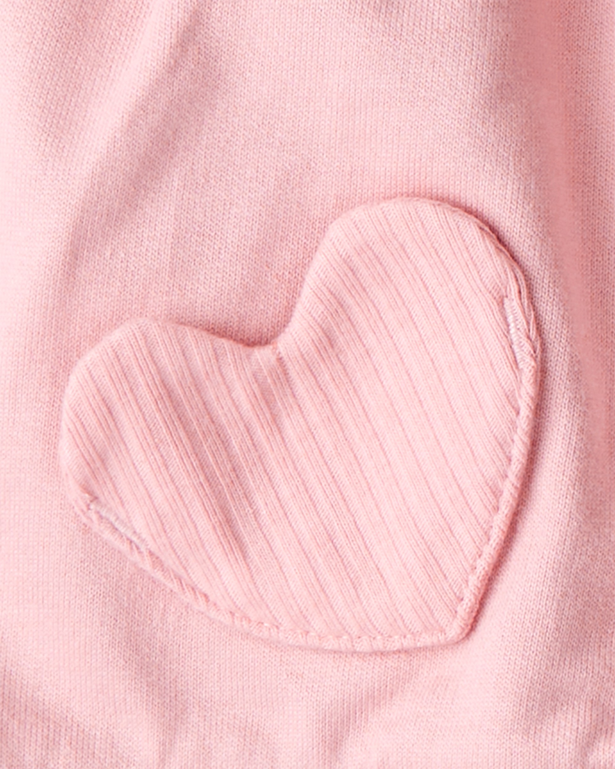 Baby Girl 3-Piece Heart Vest Outfit Set - Pink