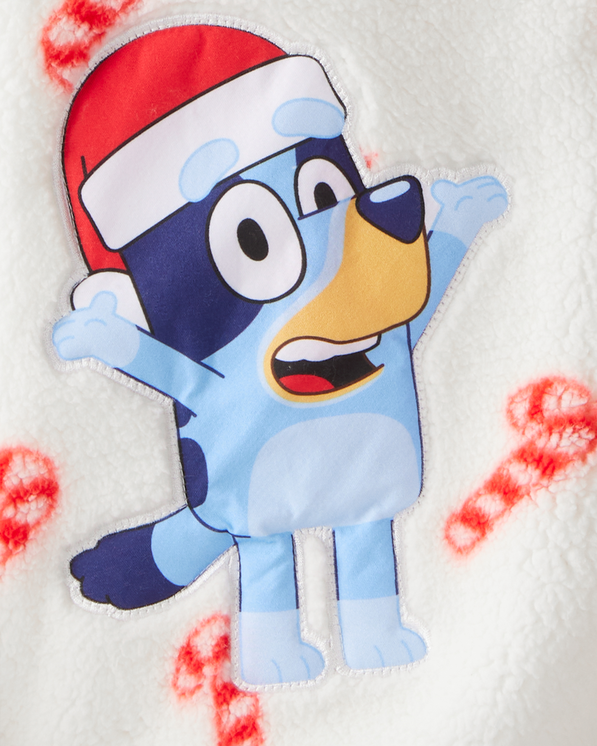 Girls Bluey™ Sherpa Hooded Zip-Up Jacket