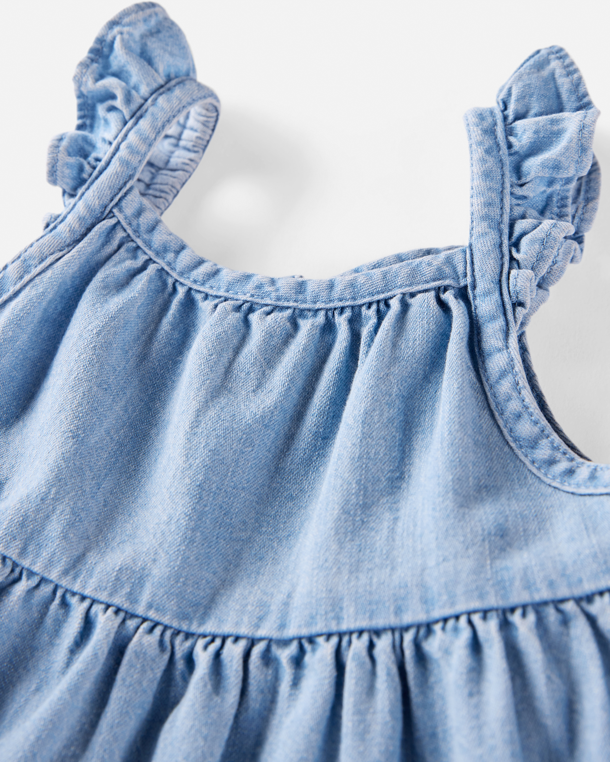Baby Organic Cotton Chambray Dress