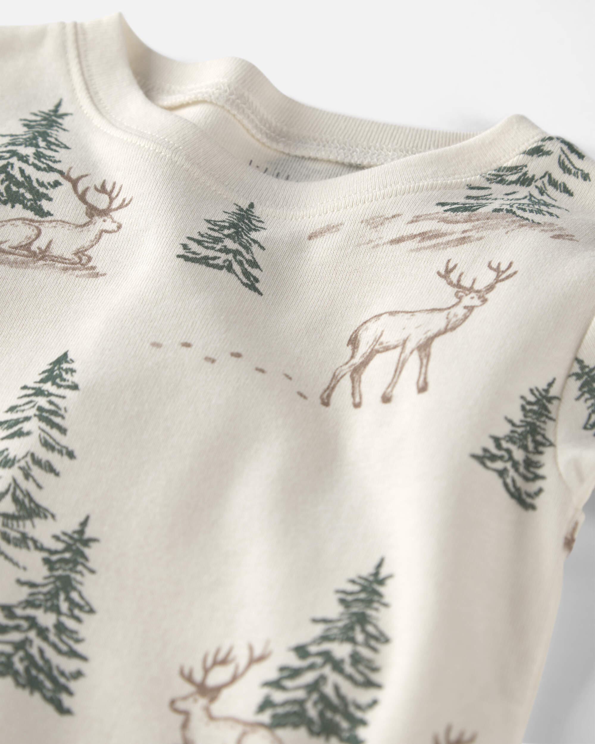 Toddler 2-Piece Organic Cotton pyjamas Reindeer Forest