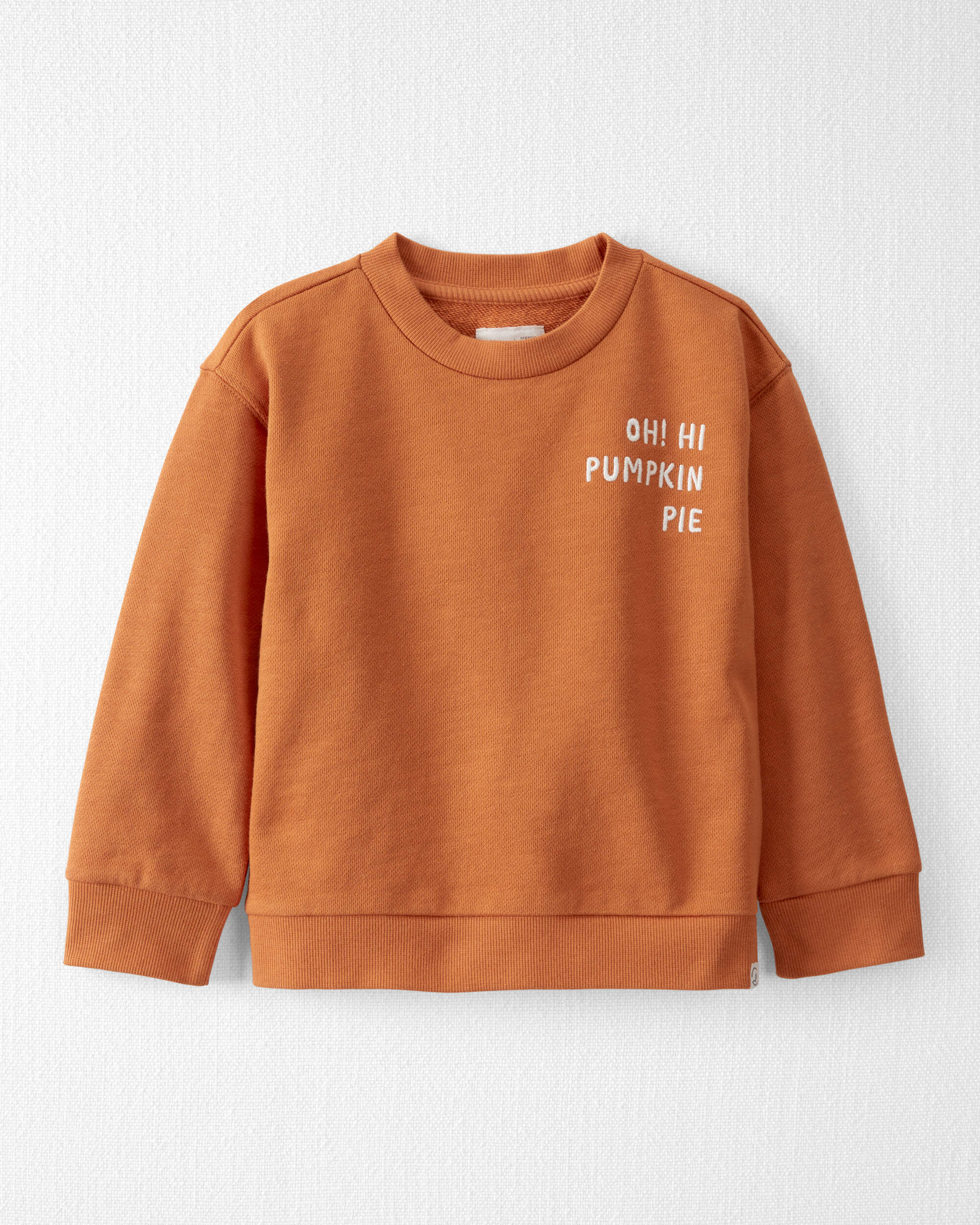 トップス OVY DAYDREAM Organic Cotton Pile Polo Toddler Organic Cotton Pumpkin Pie Sweatshirt | Carter's