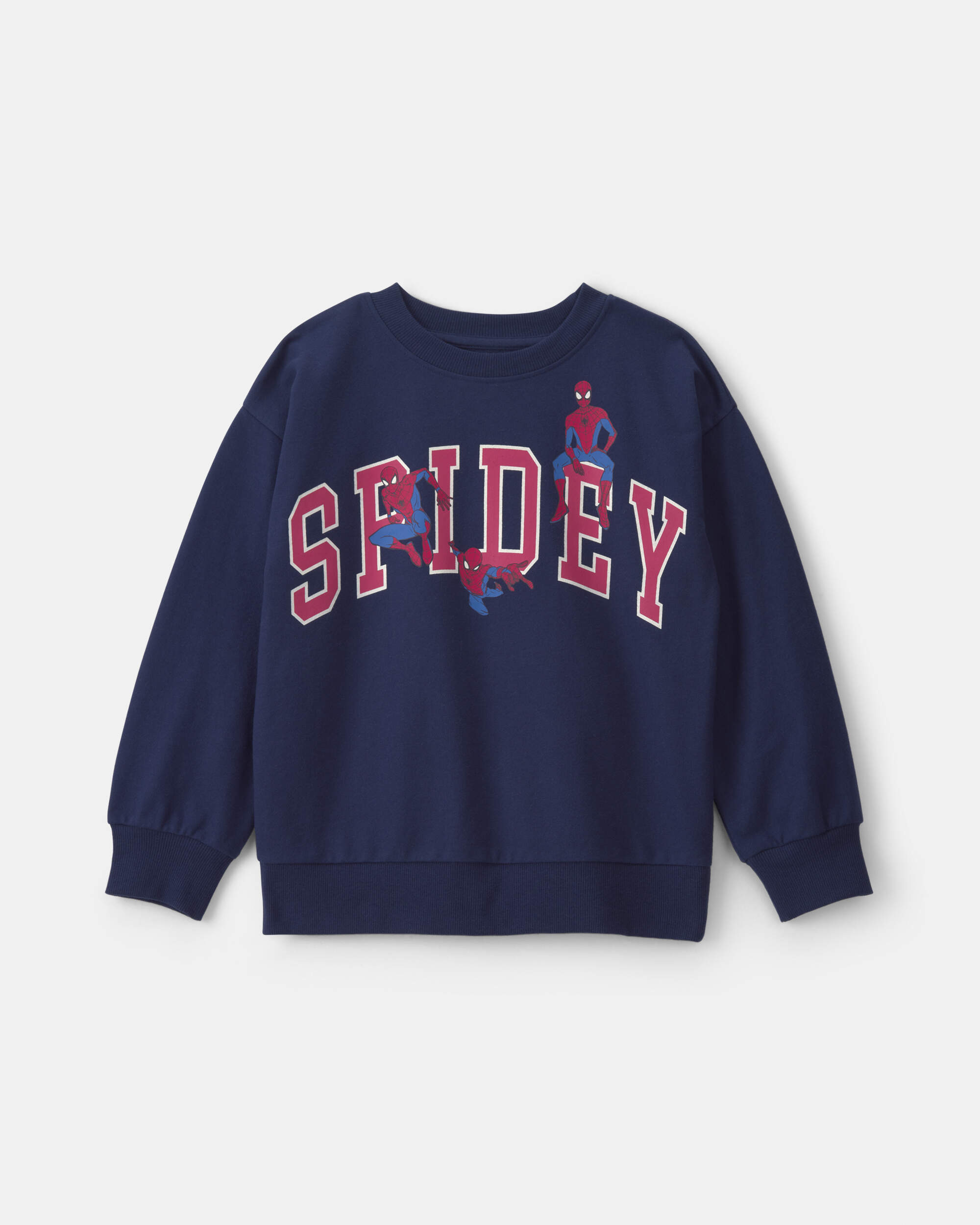 Boys ©Marvel Spider-Man Pullover Sweatshirt - Navy Blue