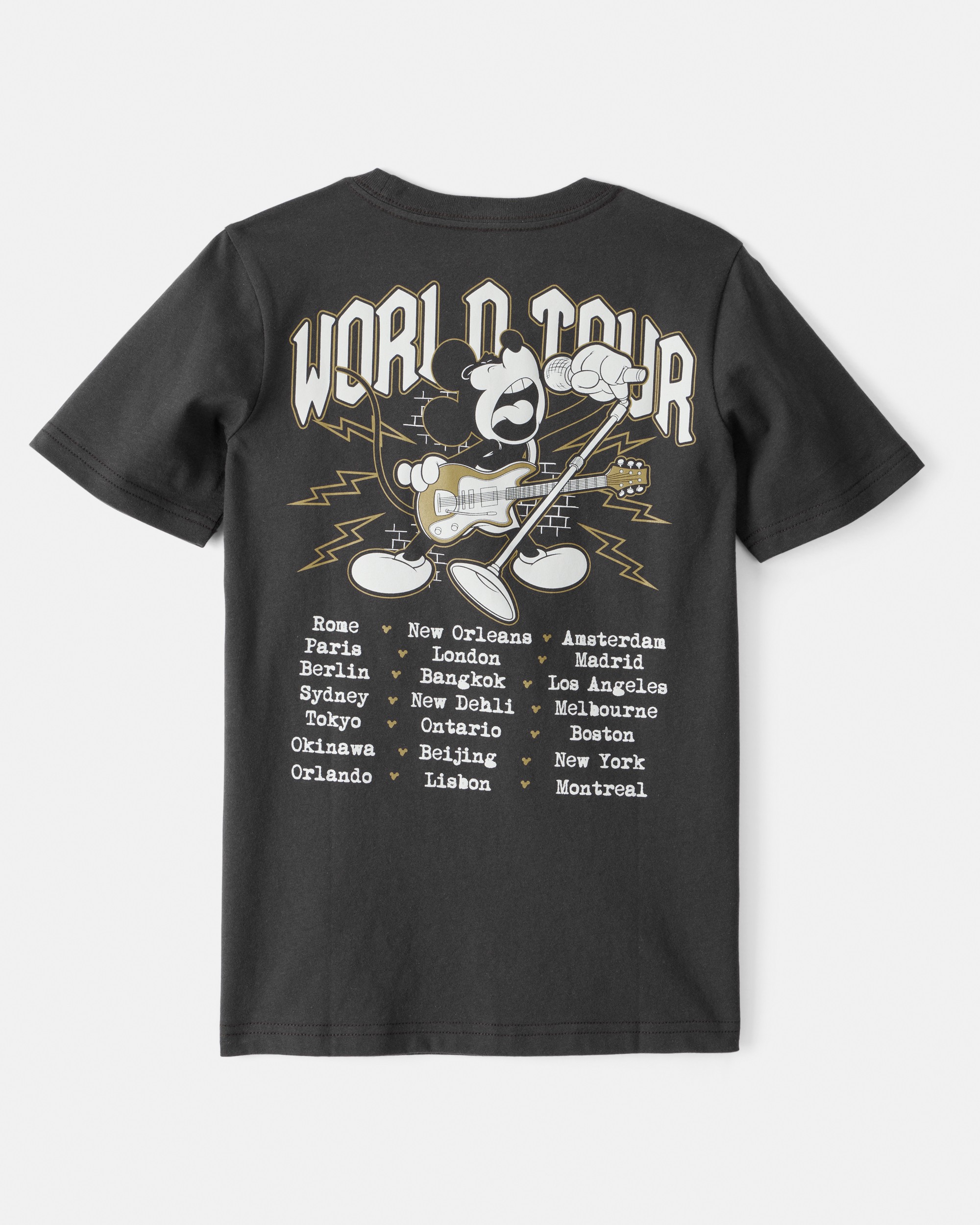 Boys Disney© Mickey Mouse Short-Sleeve Graphic Tee - Black