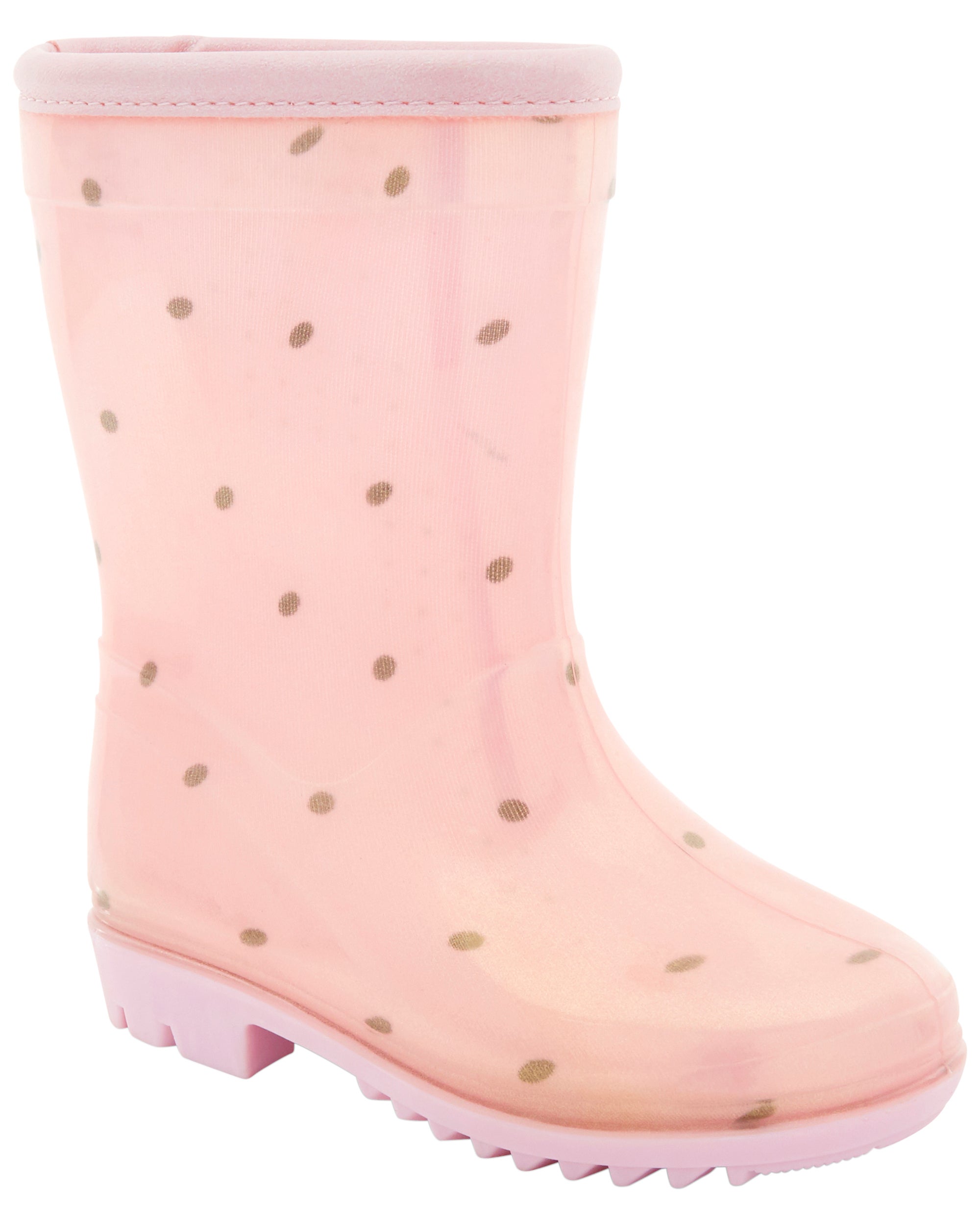 Pink Toddler Polka Dot Rain Boots Carter s Oshkosh Canada