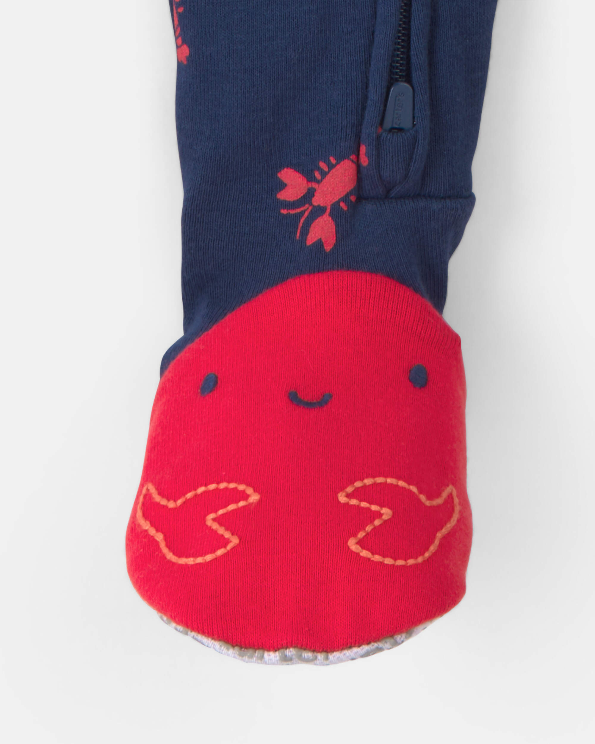 Baby Boy Lobster 100% Cotton Snug Fit 1-Piece Pyjama Set - Blue