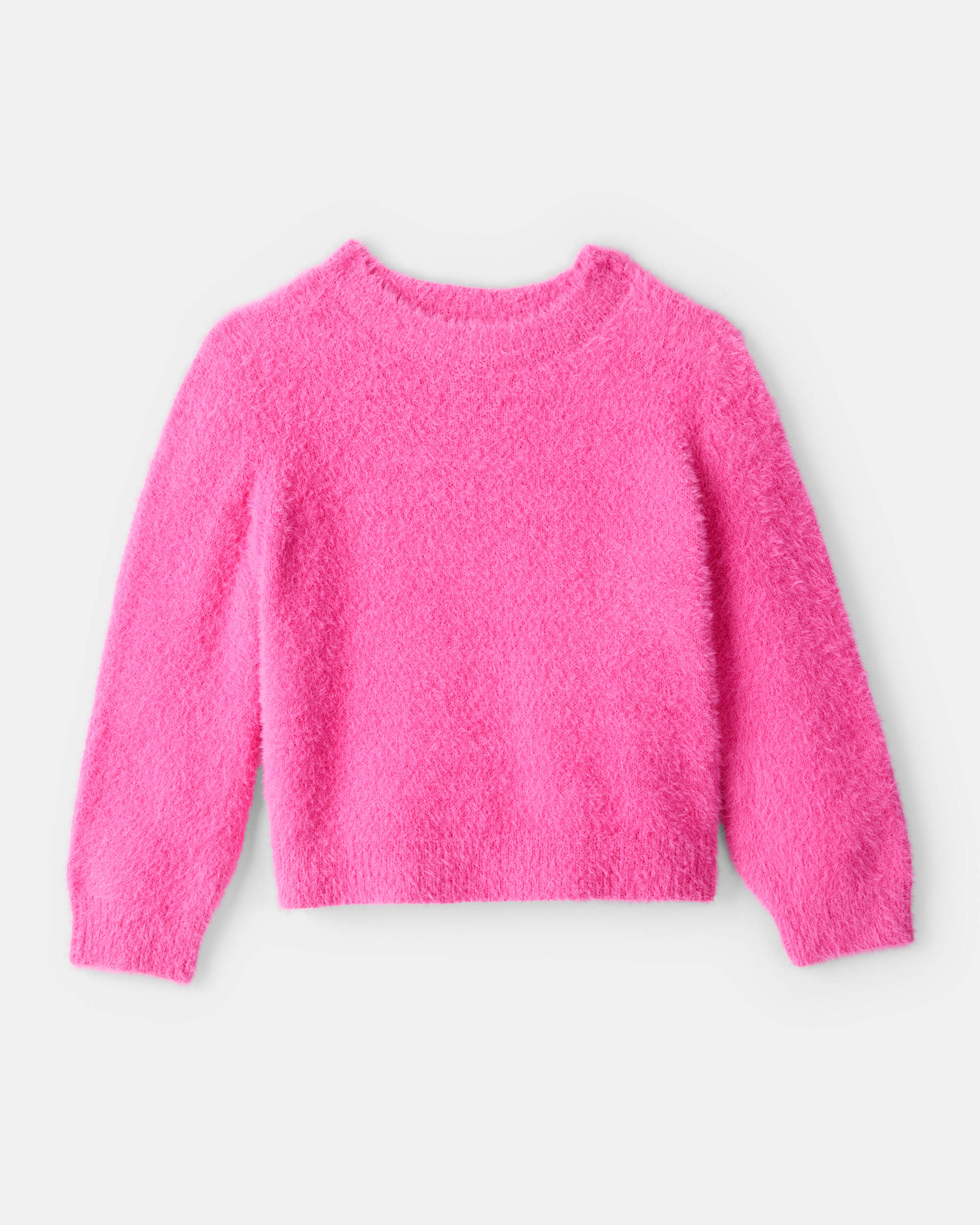 Toddler Girl Brushed Sweater - Pink