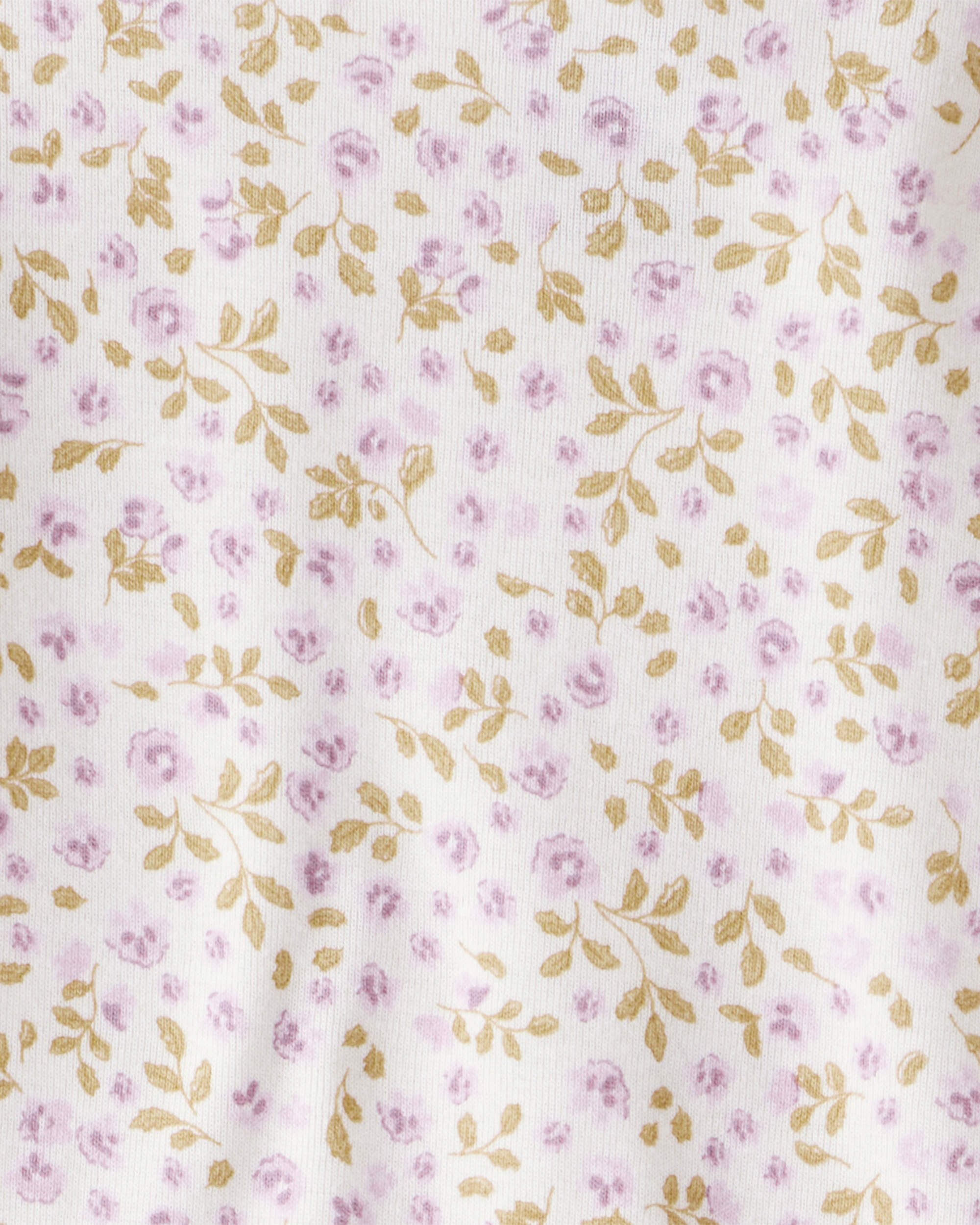 Toddler Girl Organic Cotton  Pyjamas Enchanted Floral Print