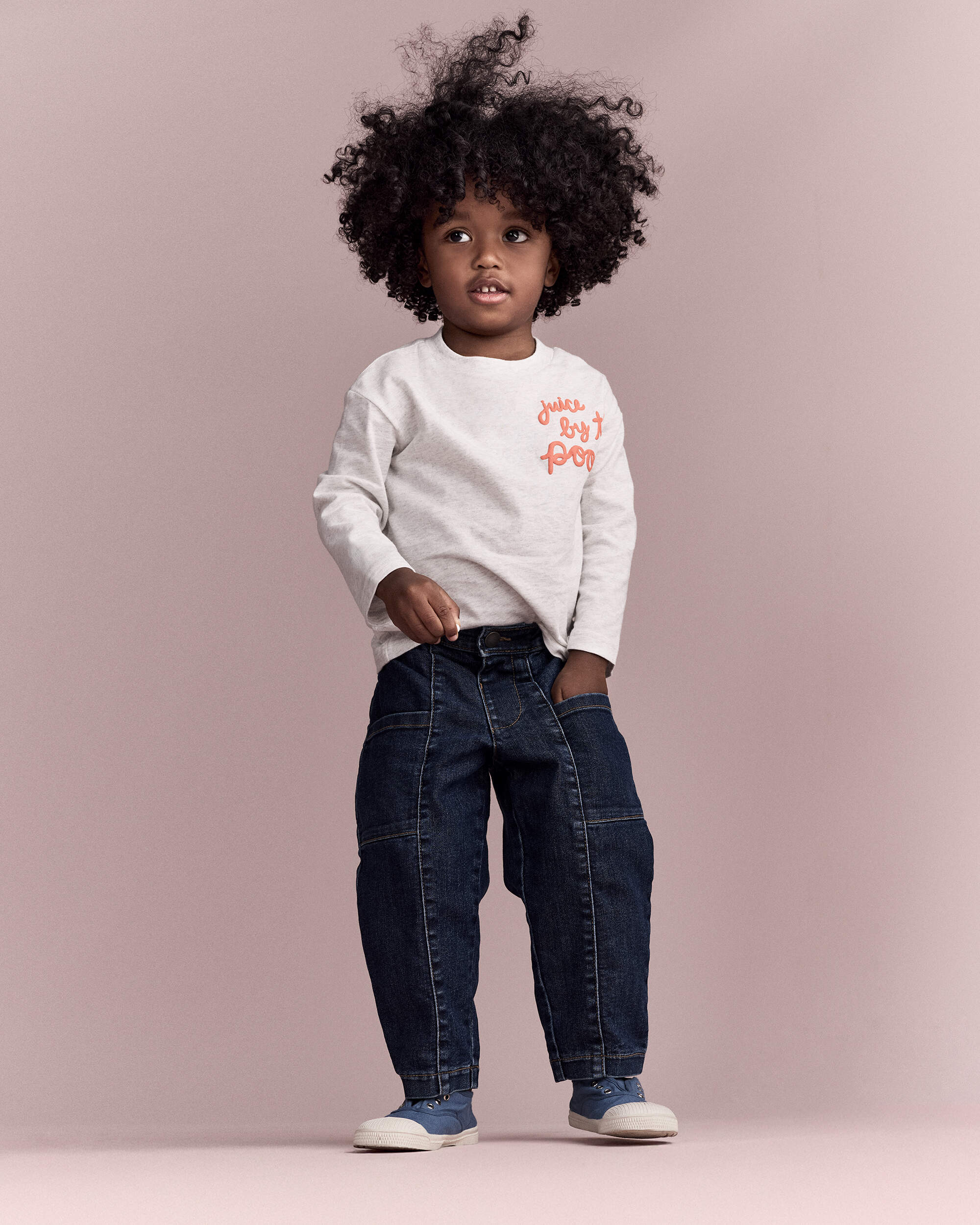 Toddler 'Juice By The Pool' Long-Sleeve Graphic Tee - Heather Grey
