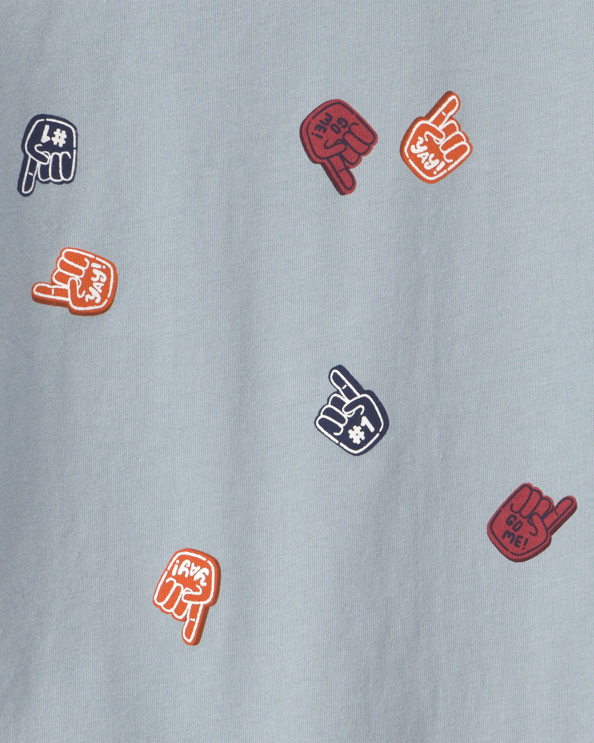 Toddler Boy Foam Finger Long-Sleeve Top - Blue