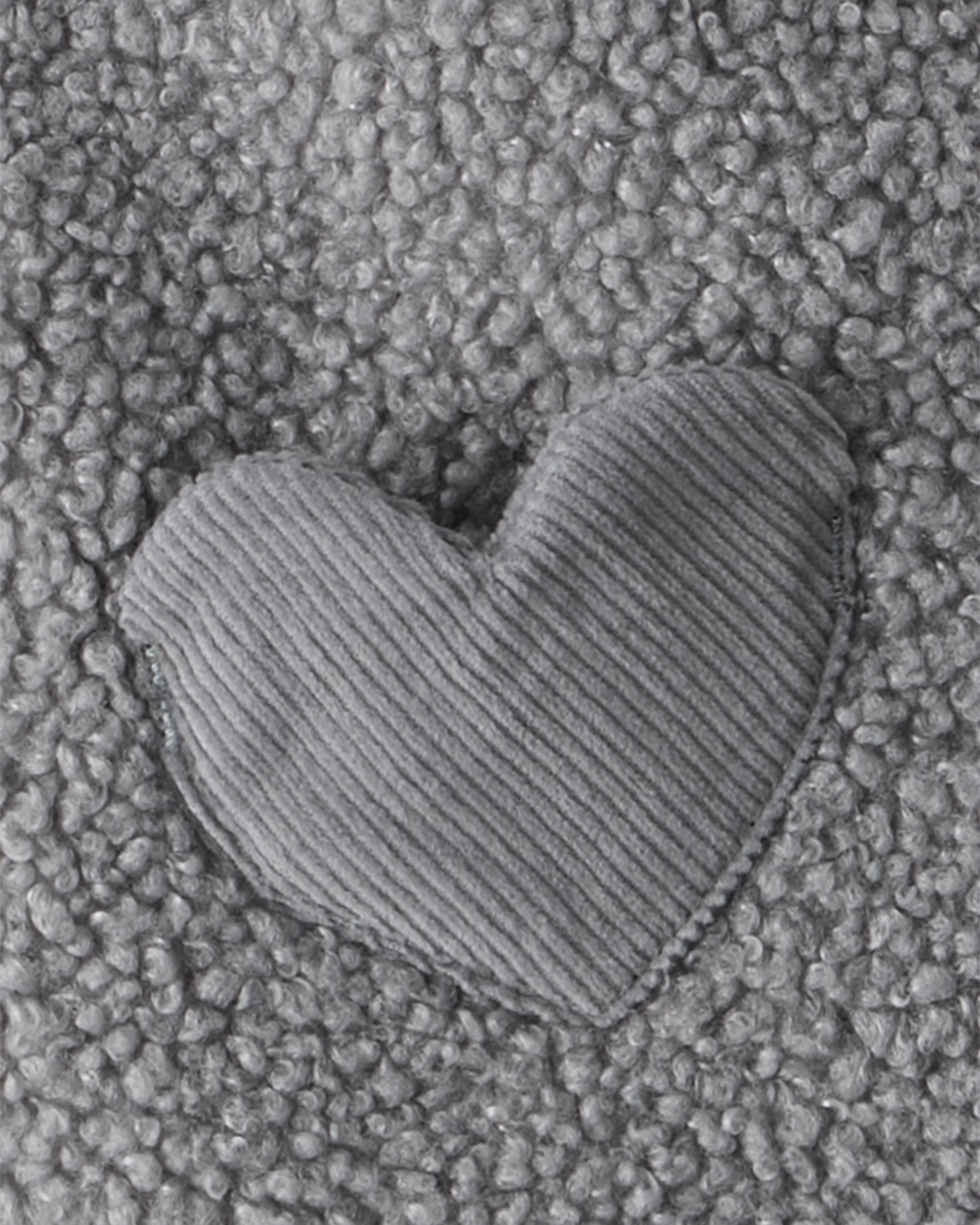 Baby Girl 3-Piece Sherpa Vest Outfit Set - Grey