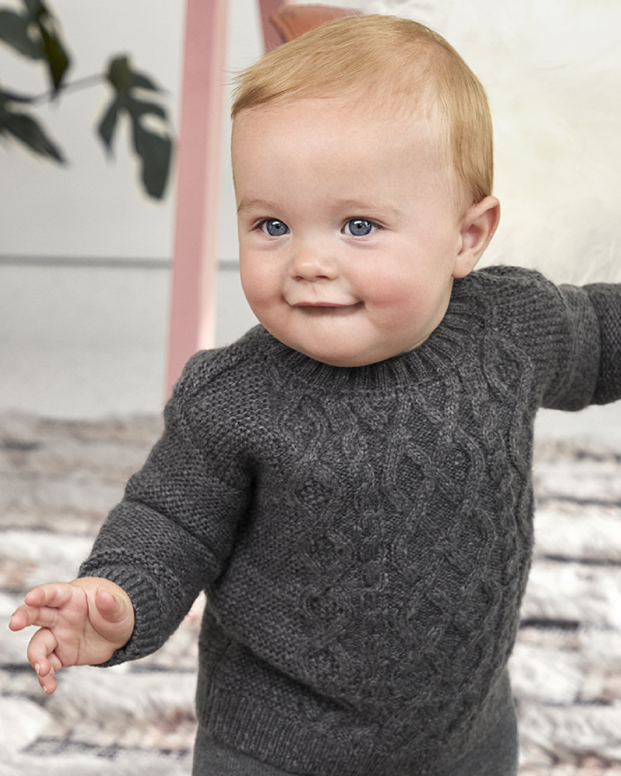 Baby boy hotsell cable knit sweater