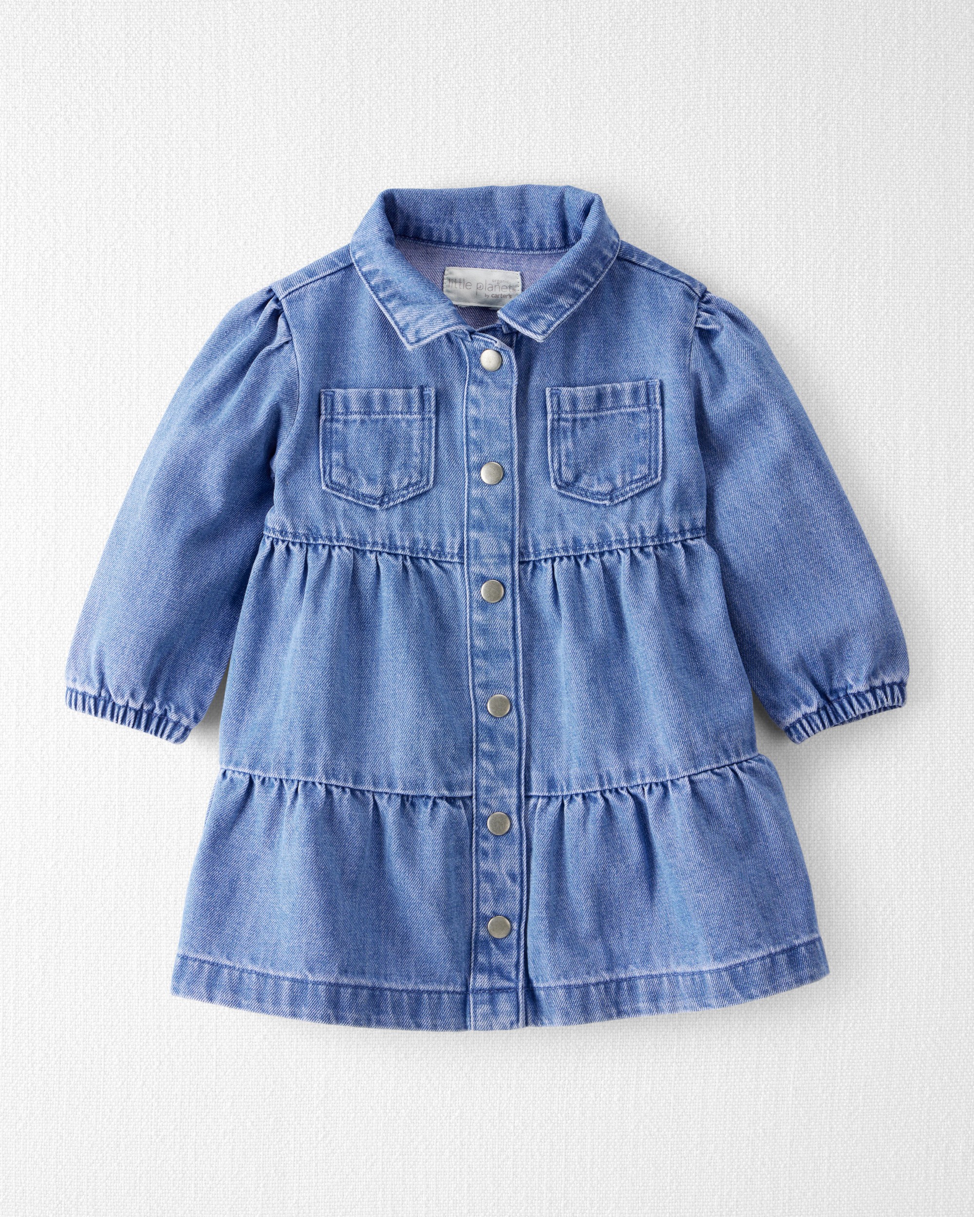 Baby Girl Organic Cotton Chambray Dress