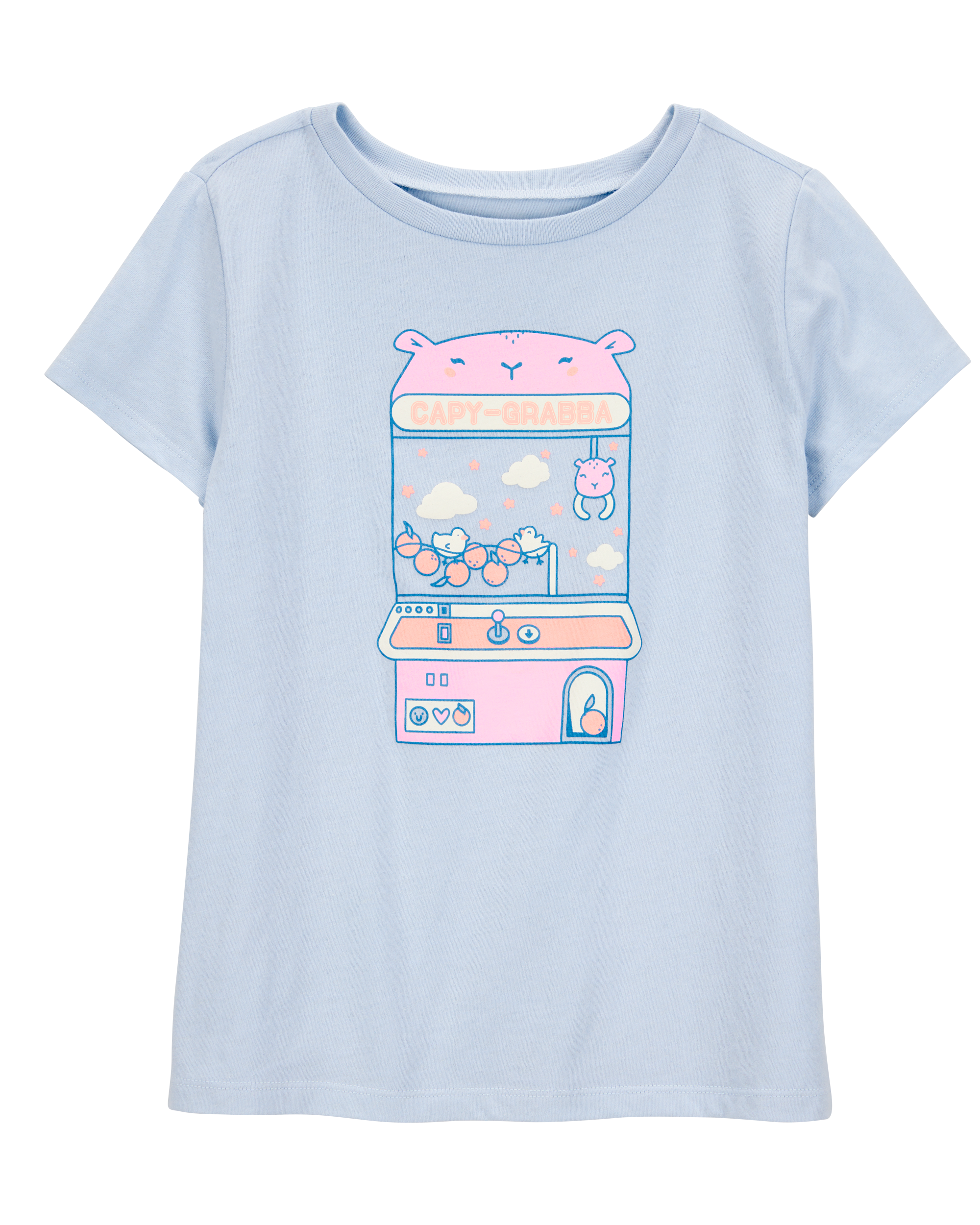 Kid Capy-Grabba Short-Sleeve Graphic Tee - Blue