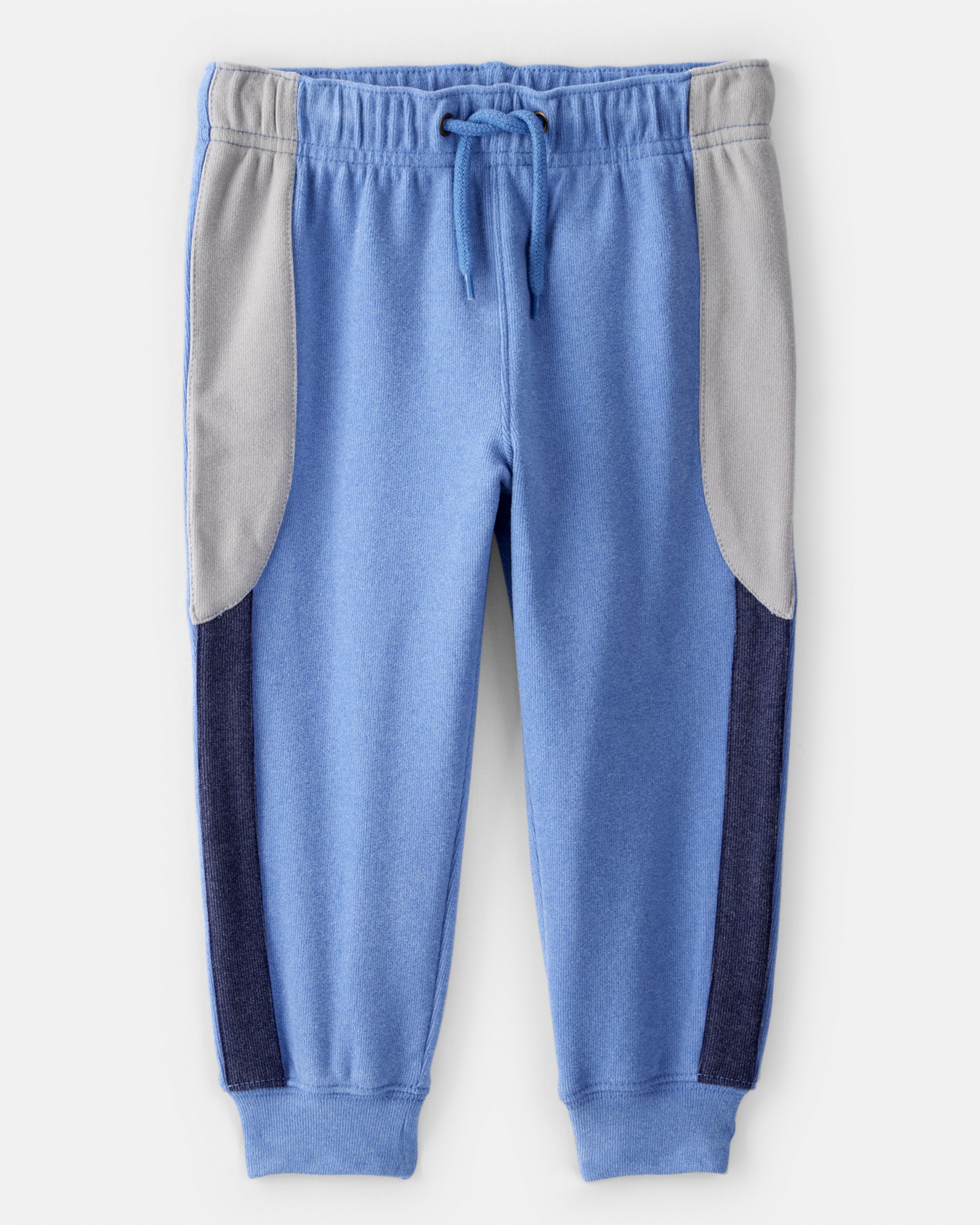 Toddler Boy Colourblock Joggers - Blue/Grey