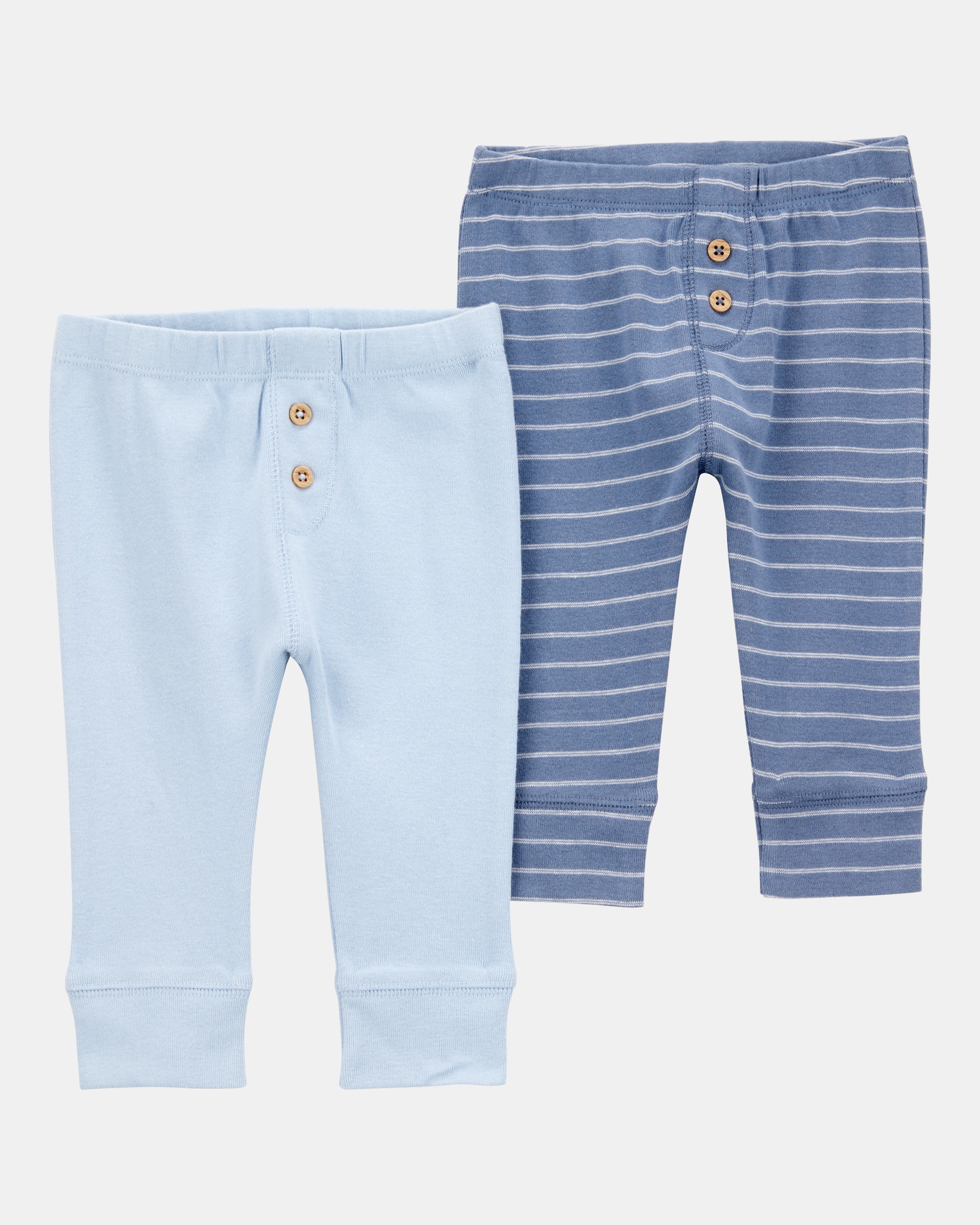 Baby Boy 2-Pack Pull-On Cotton Pants
