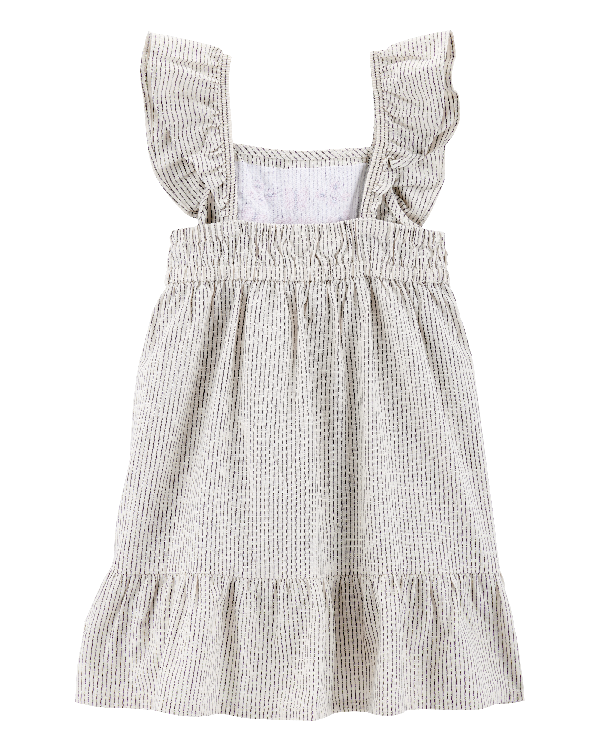 Toddler Striped Flutter-Sleeve Dress