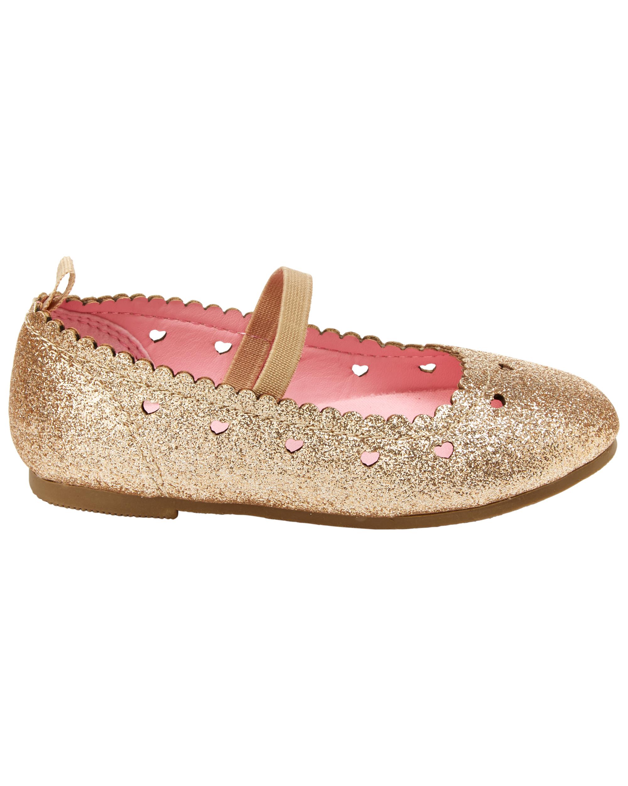 Glitter Mary Jane Flat Shoes