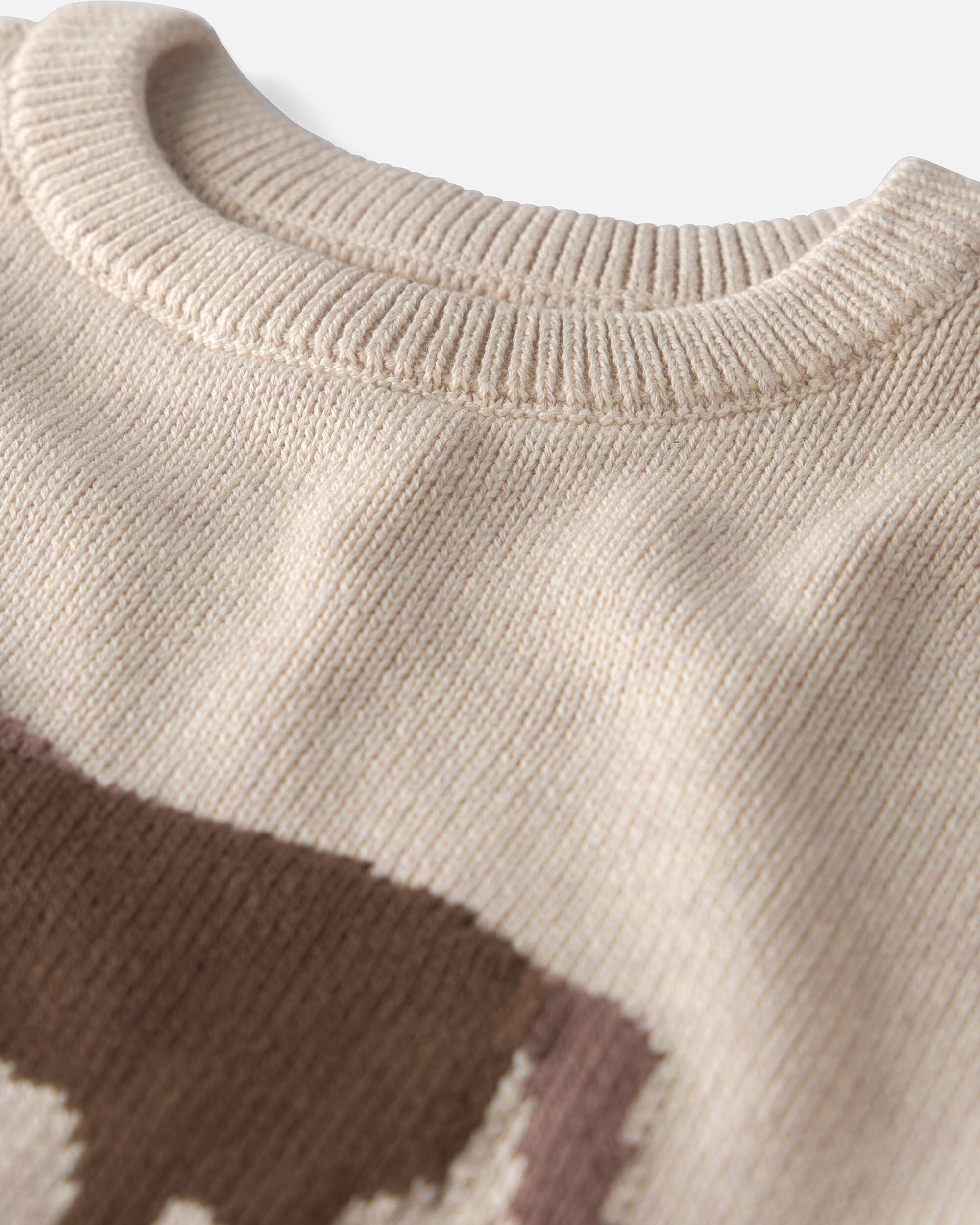 Kids Organic Cotton Horse Sweater Knit Pullover