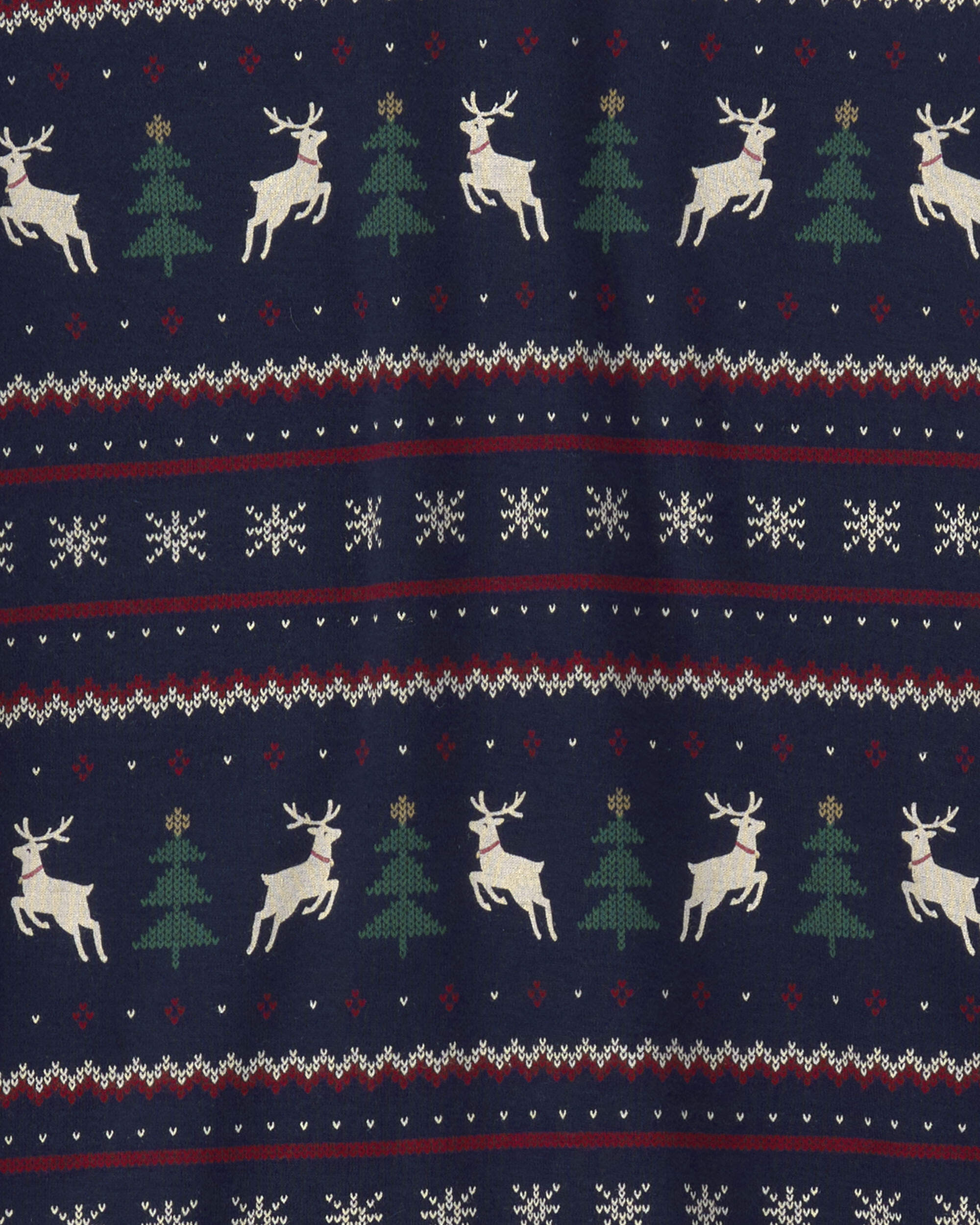 Adult 2-Piece Organic Cotton Fair Isle Pyjamas