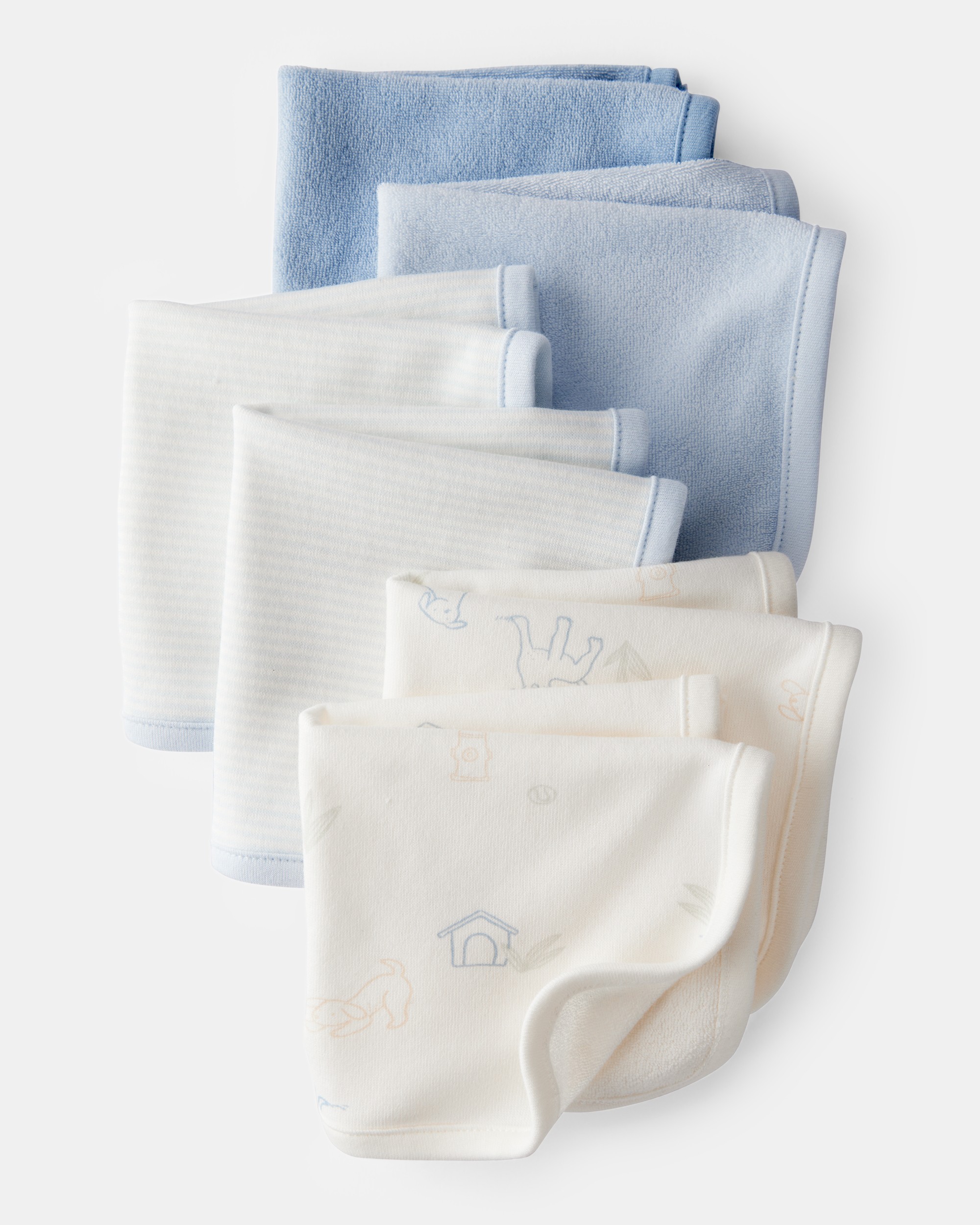 Baby Boy 6-Pack Wash Cloths