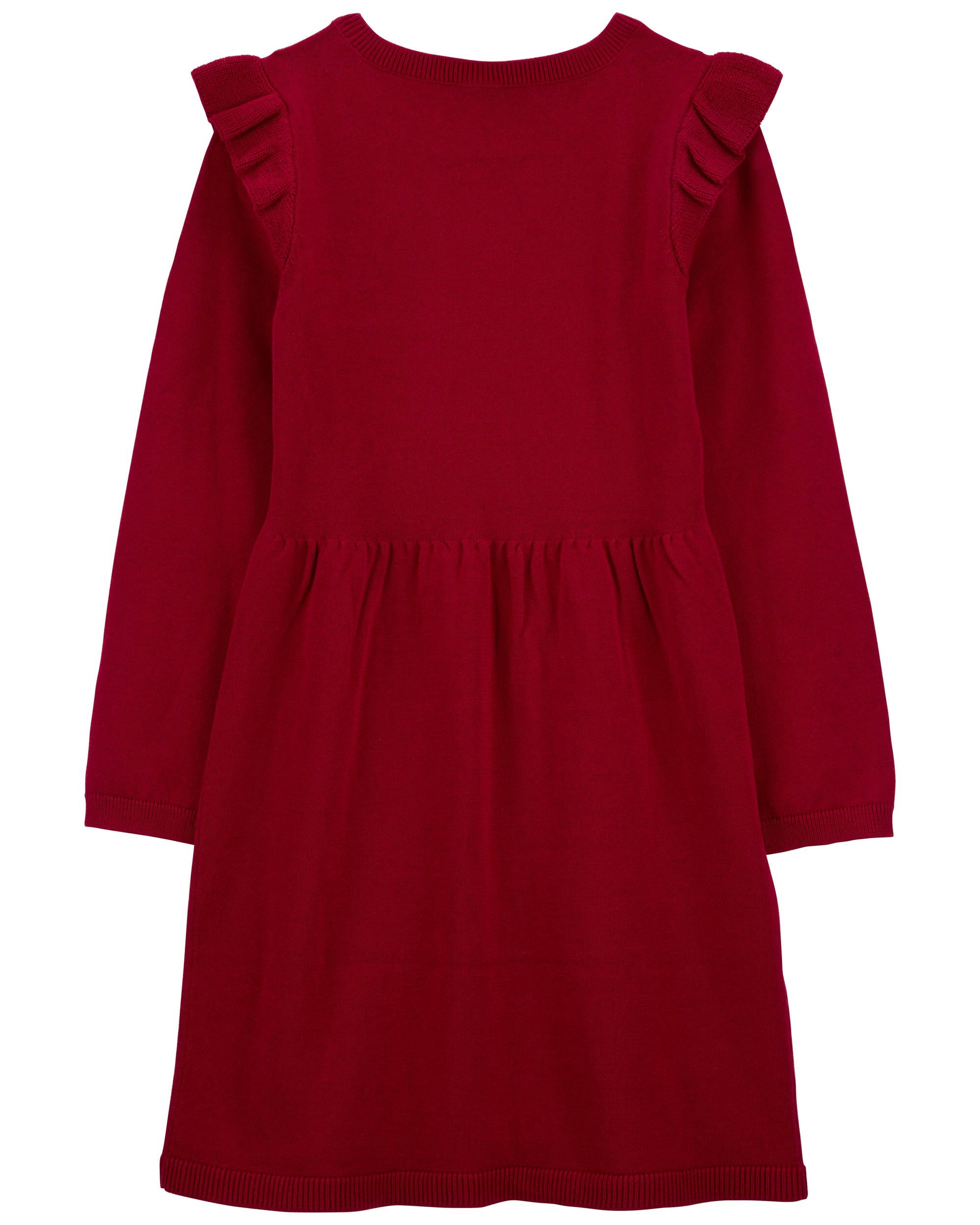 Kids red new arrivals sweater dress
