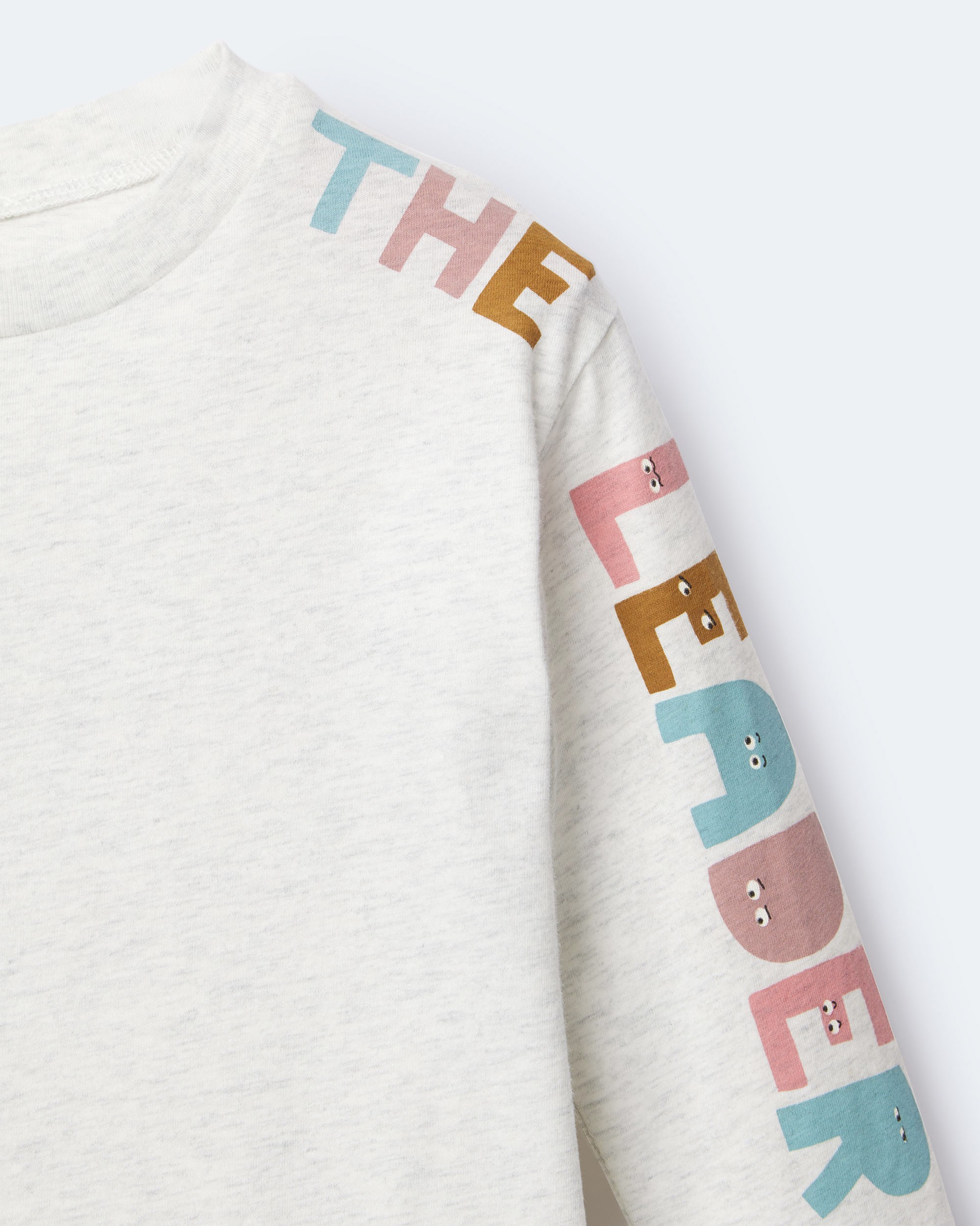 Toddler 'The Leader' Long-Sleeve Relaxed Graphic Tee - Light Heather Grey