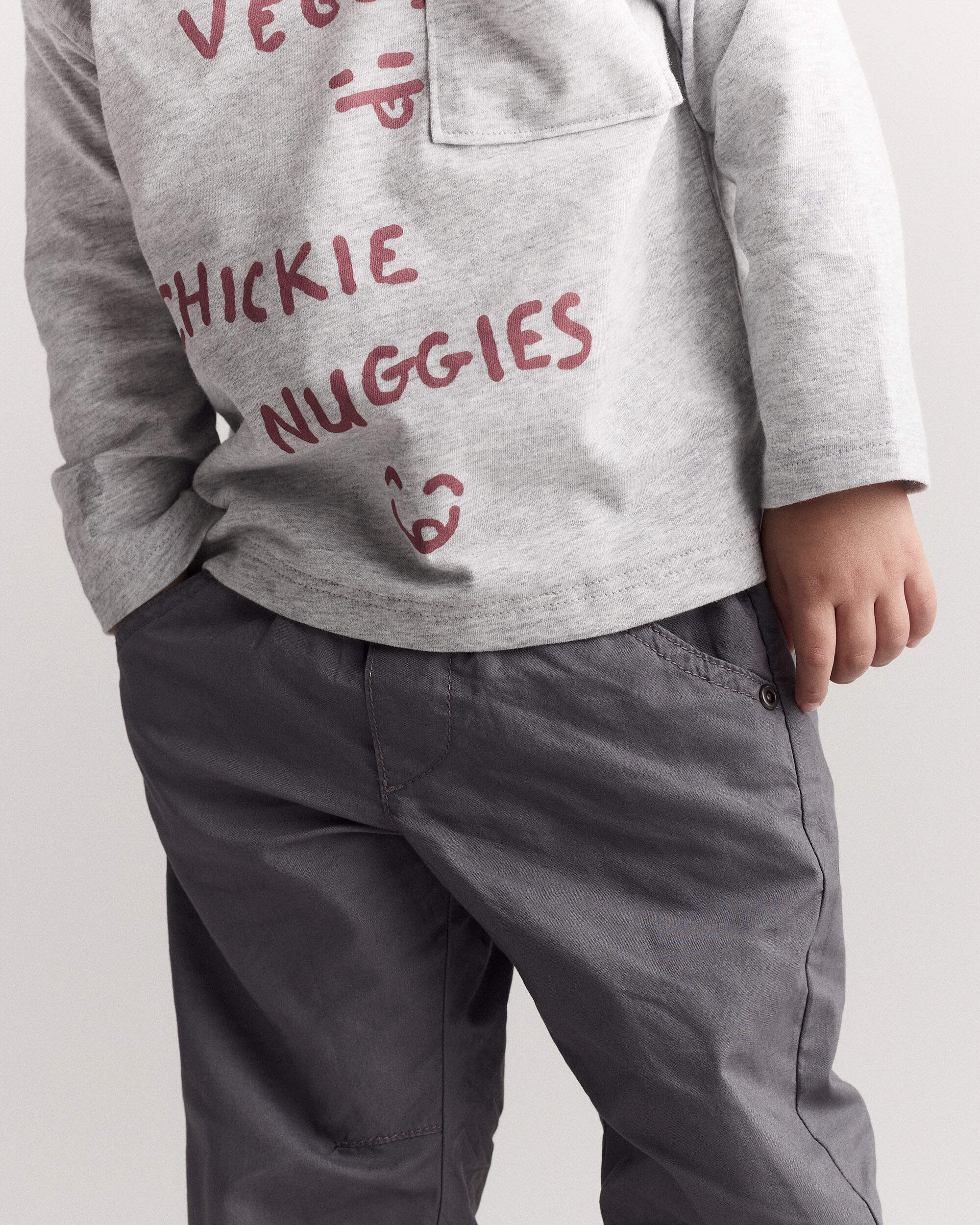 Toddler Boy Dart Pant - Grey