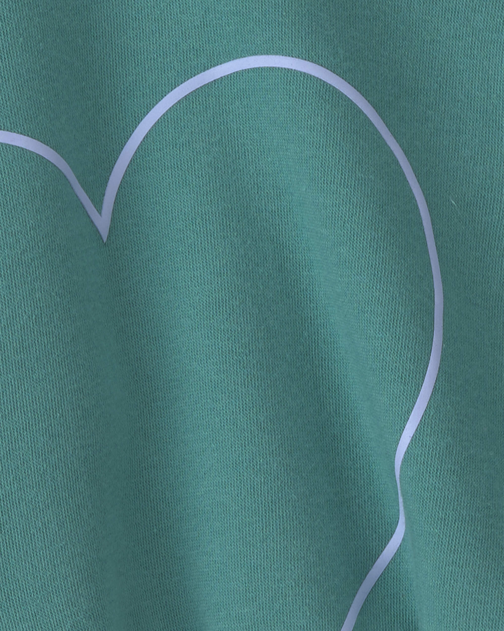 Girls Heart Fleece Pullover Sweatshirt - Green