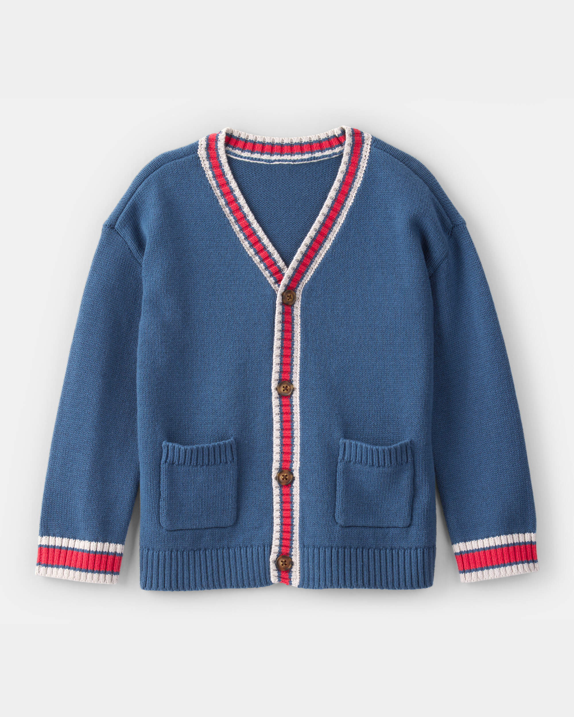 Toddler Boy Long-Sleeve Cardigan - Navy