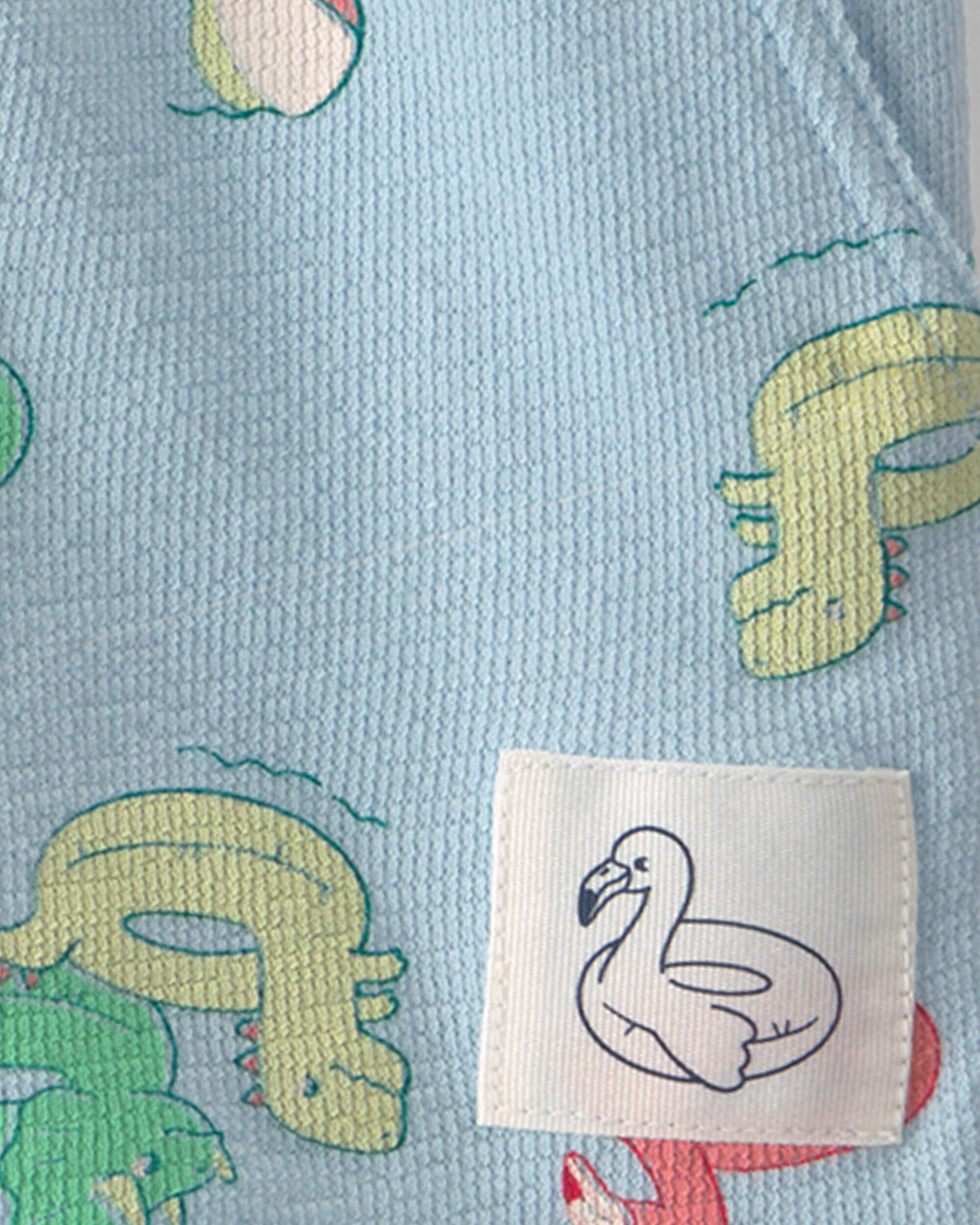 Toddler Boy Pool Floatie Pull-On Shorts - Blue