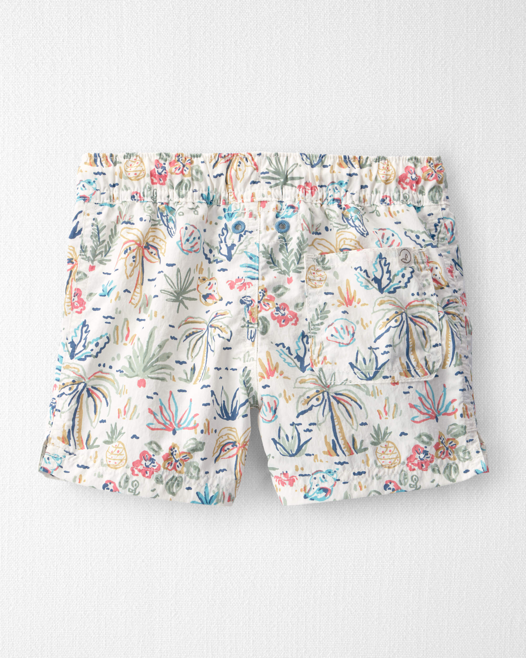 Toddler Boy Recycled Swim Trunks Tropical Paradise Print