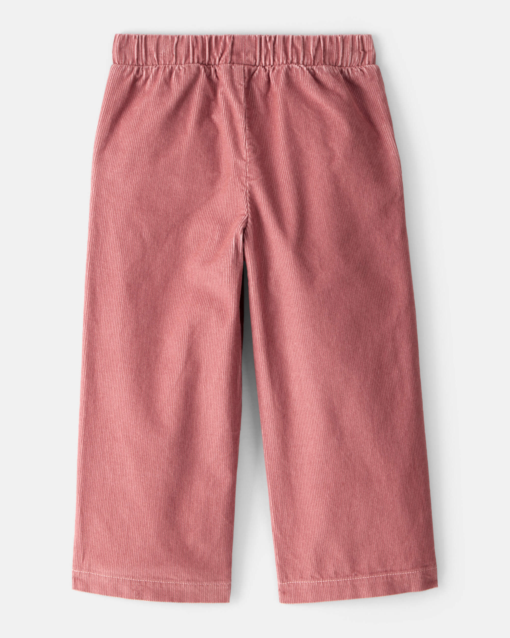 Toddler Girl Cotton Wide-Leg Pants - Pink