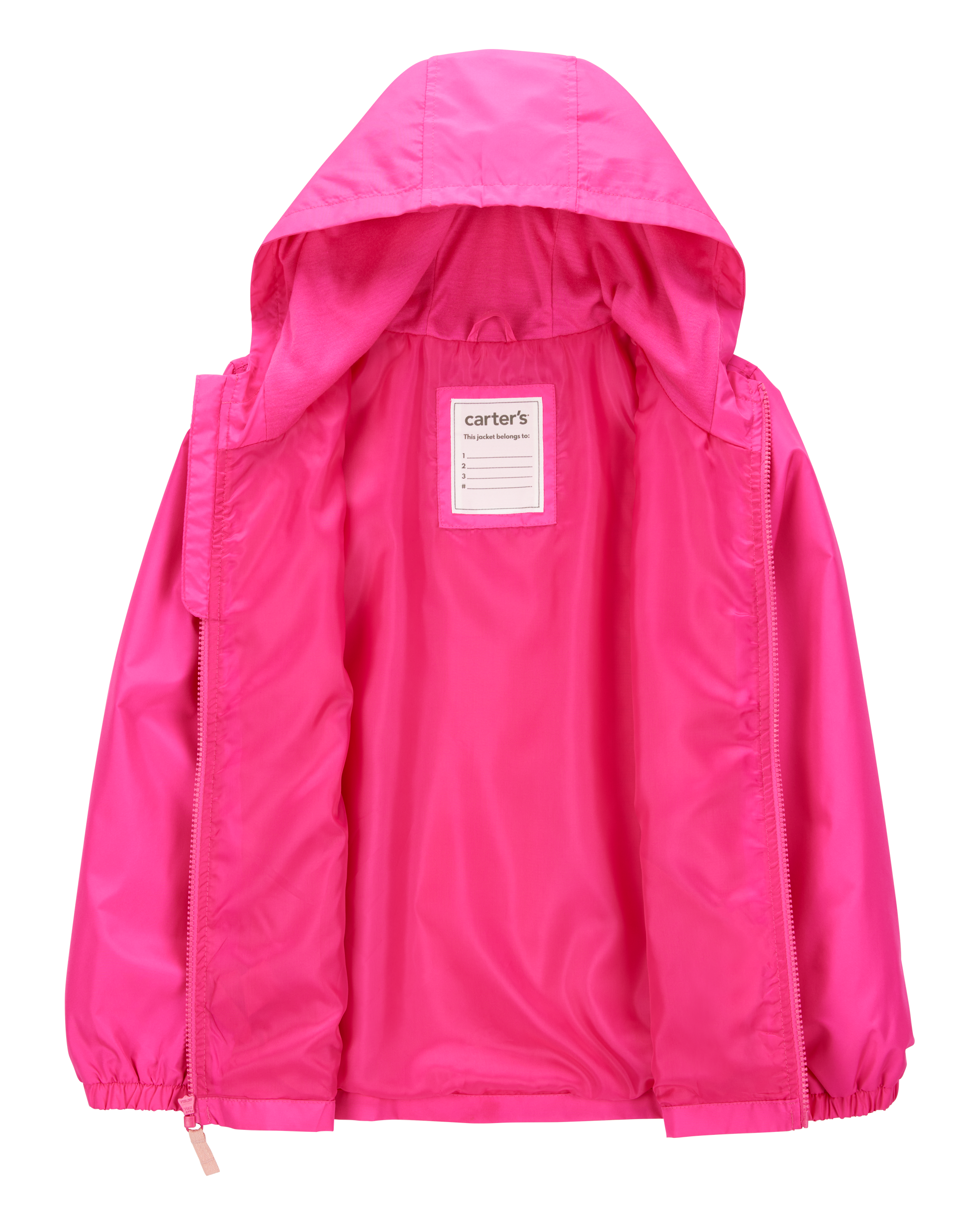 Kid Solid Windbreaker Jacket - Pink