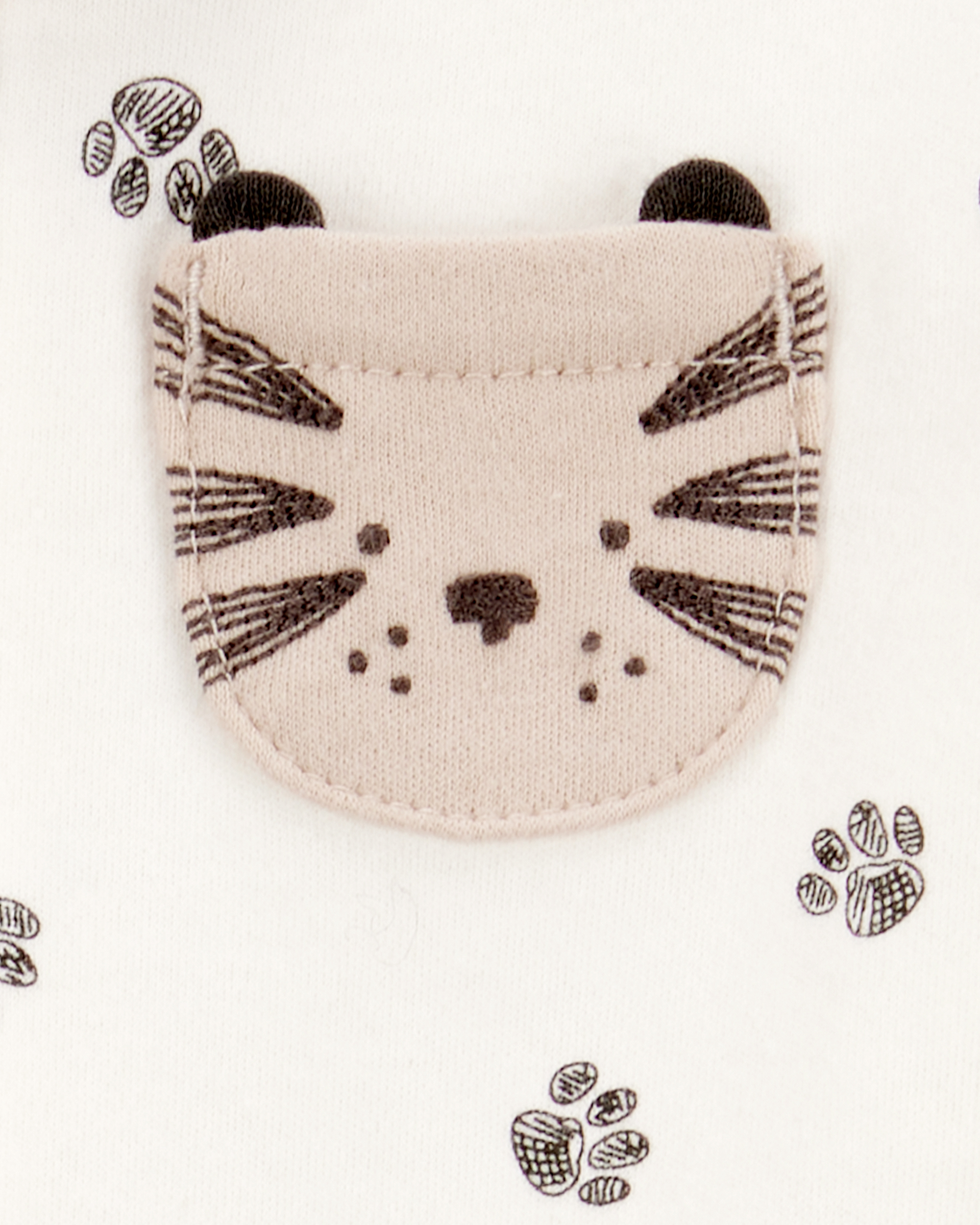 Baby Boy Tiger Print 2-Way Zip Cotton Sleeper