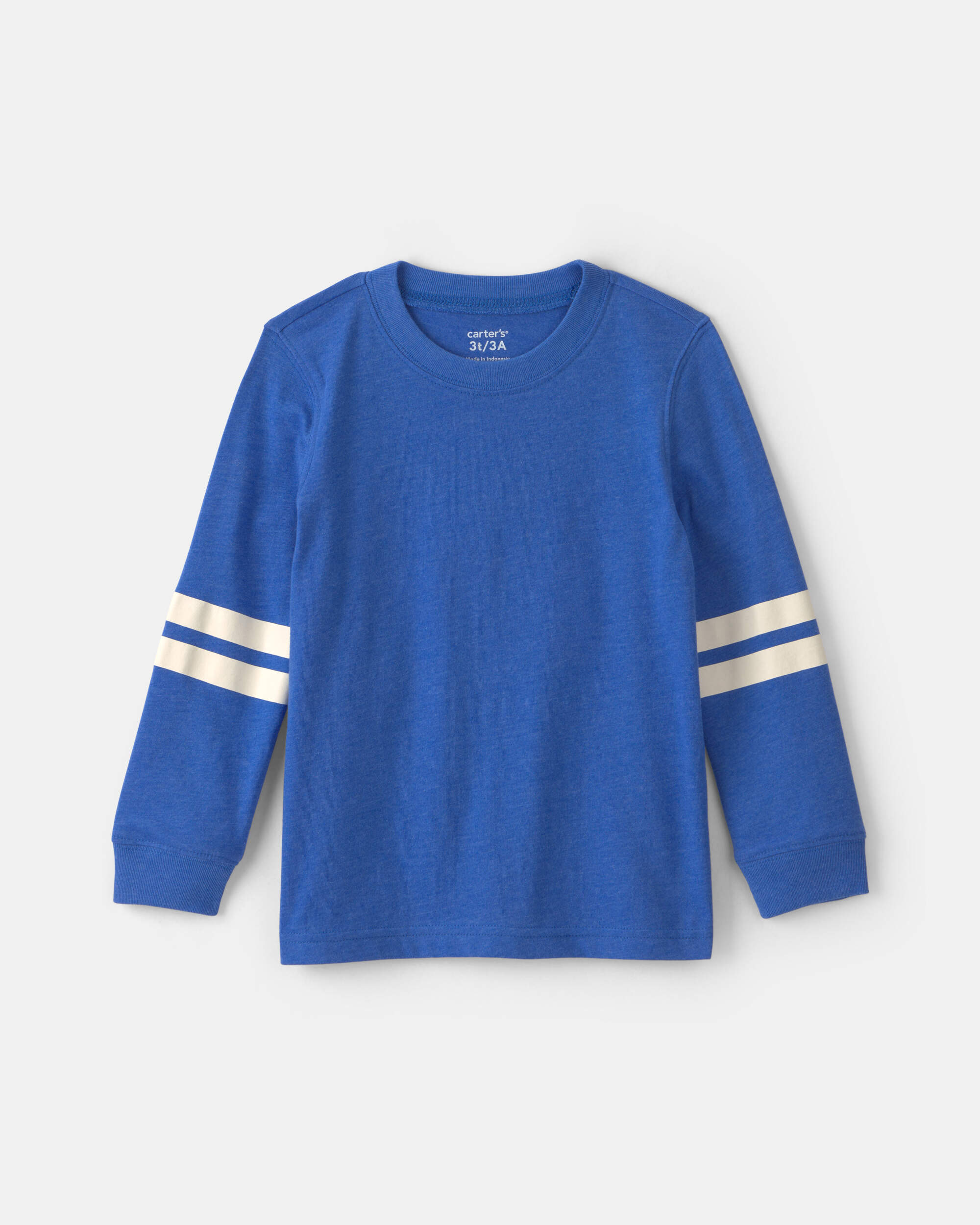 Toddler Boy Striped Long-Sleeve T-Shirt - Blue