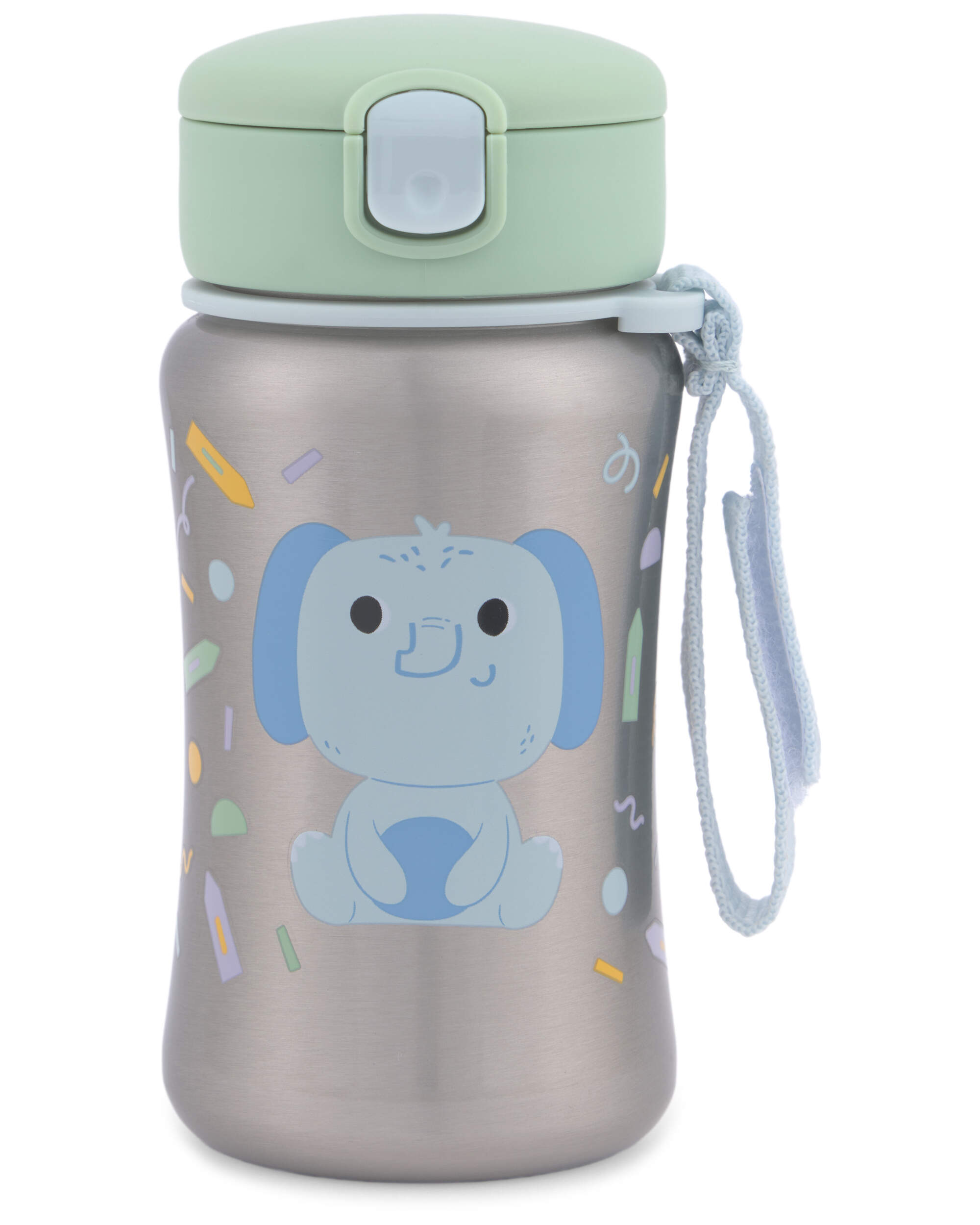 Besties Squad Stainless Steel Straw Bottle - Elephant