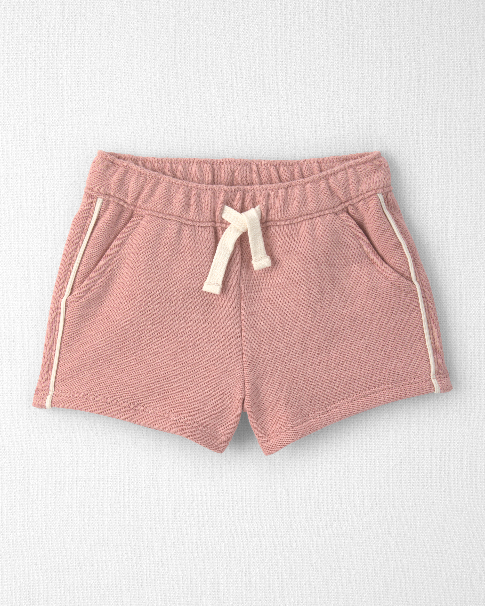 Baby Girl 2-Piece Organic Cotton Pullover & Short Set Pink