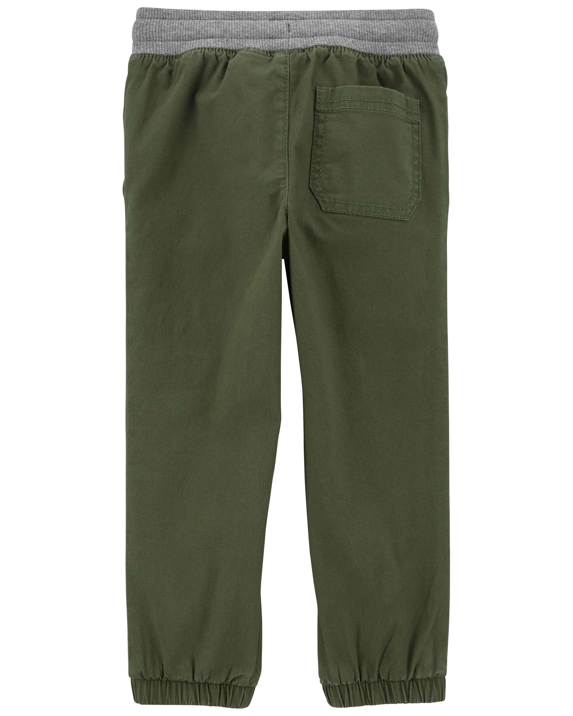 Vert Pantalon de jogging en toile extensible Carter s Canada