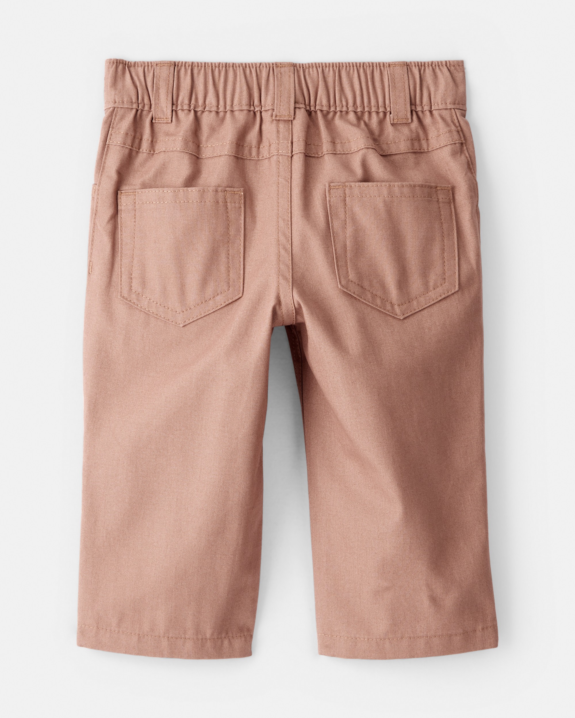 Baby Boy 3-Piece Button-Down Outfit Set - Maroon/Brown