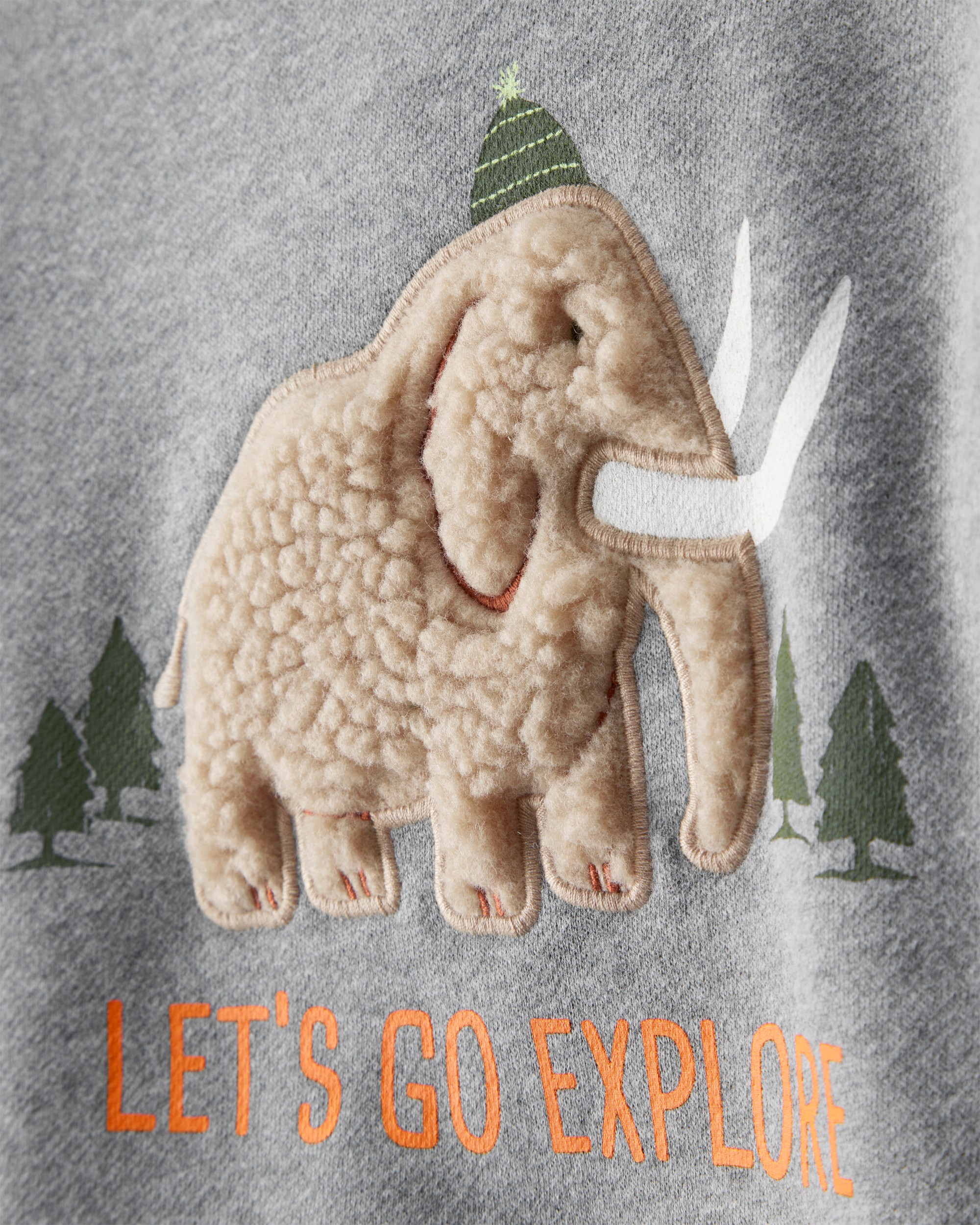 Toddler Boy Mammoth Pullover Sweatshirt - Grey