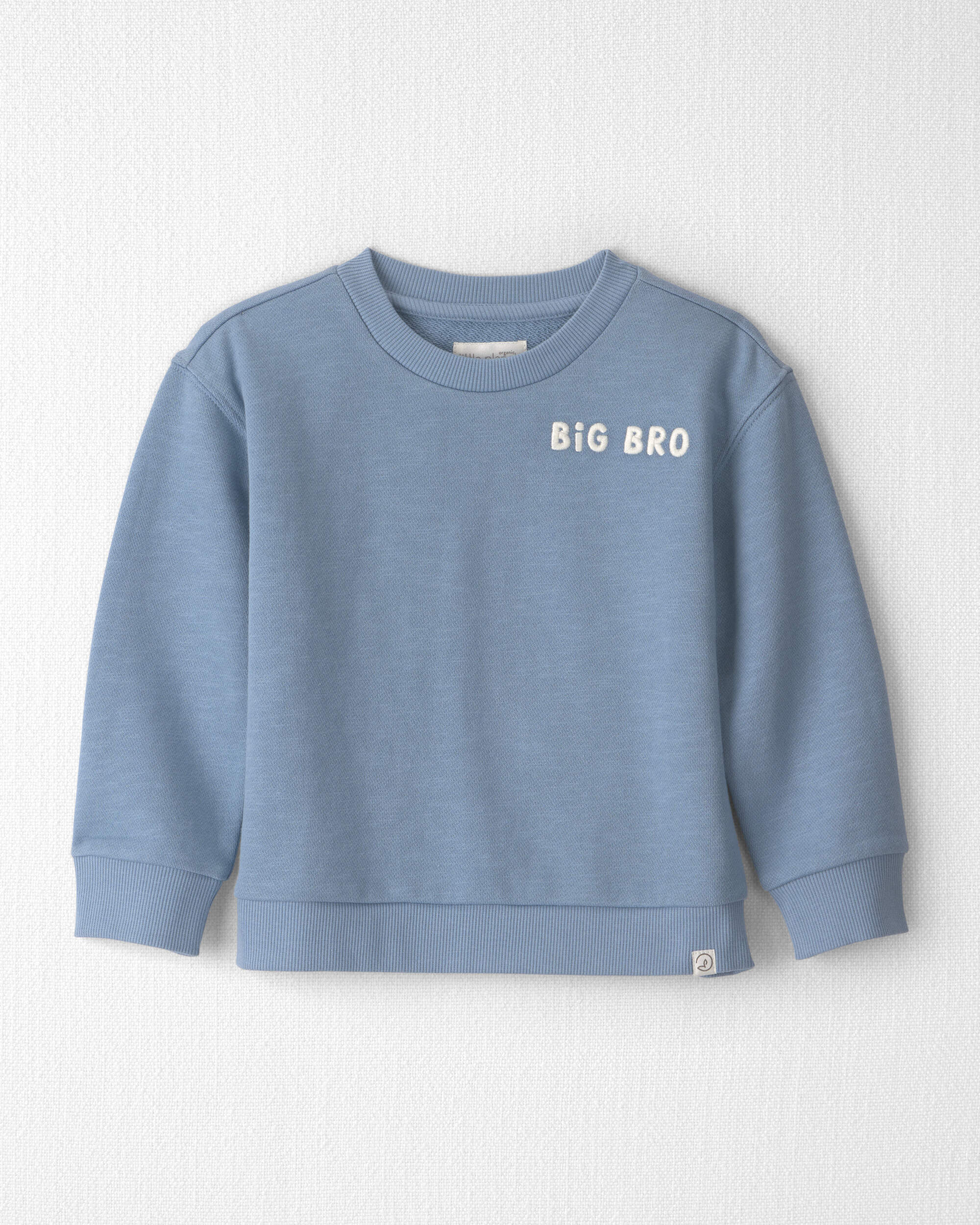 Toddler Boy Organic Cotton Big Bro Pullover