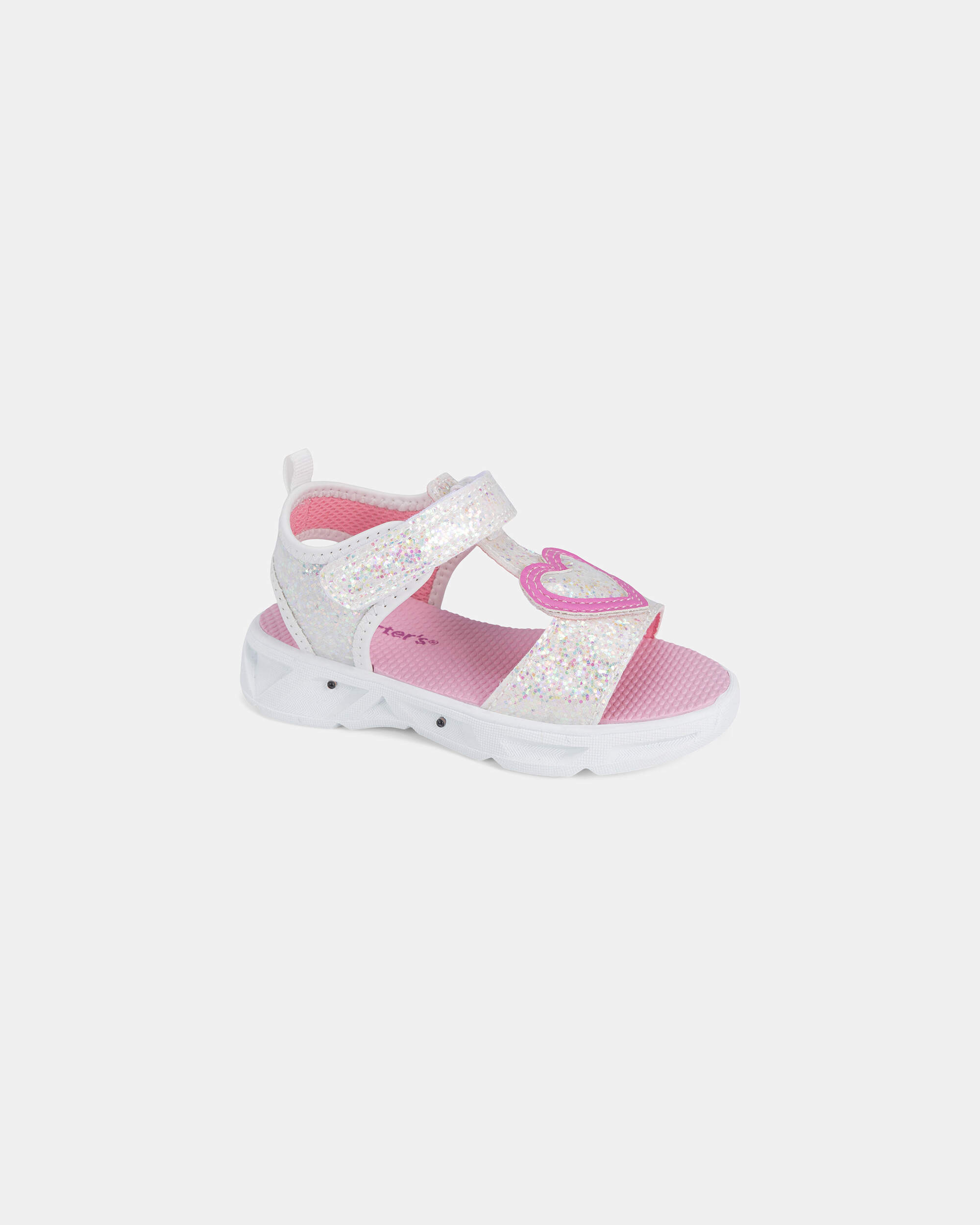 Toddler Girl Heart Light Up  Sandals