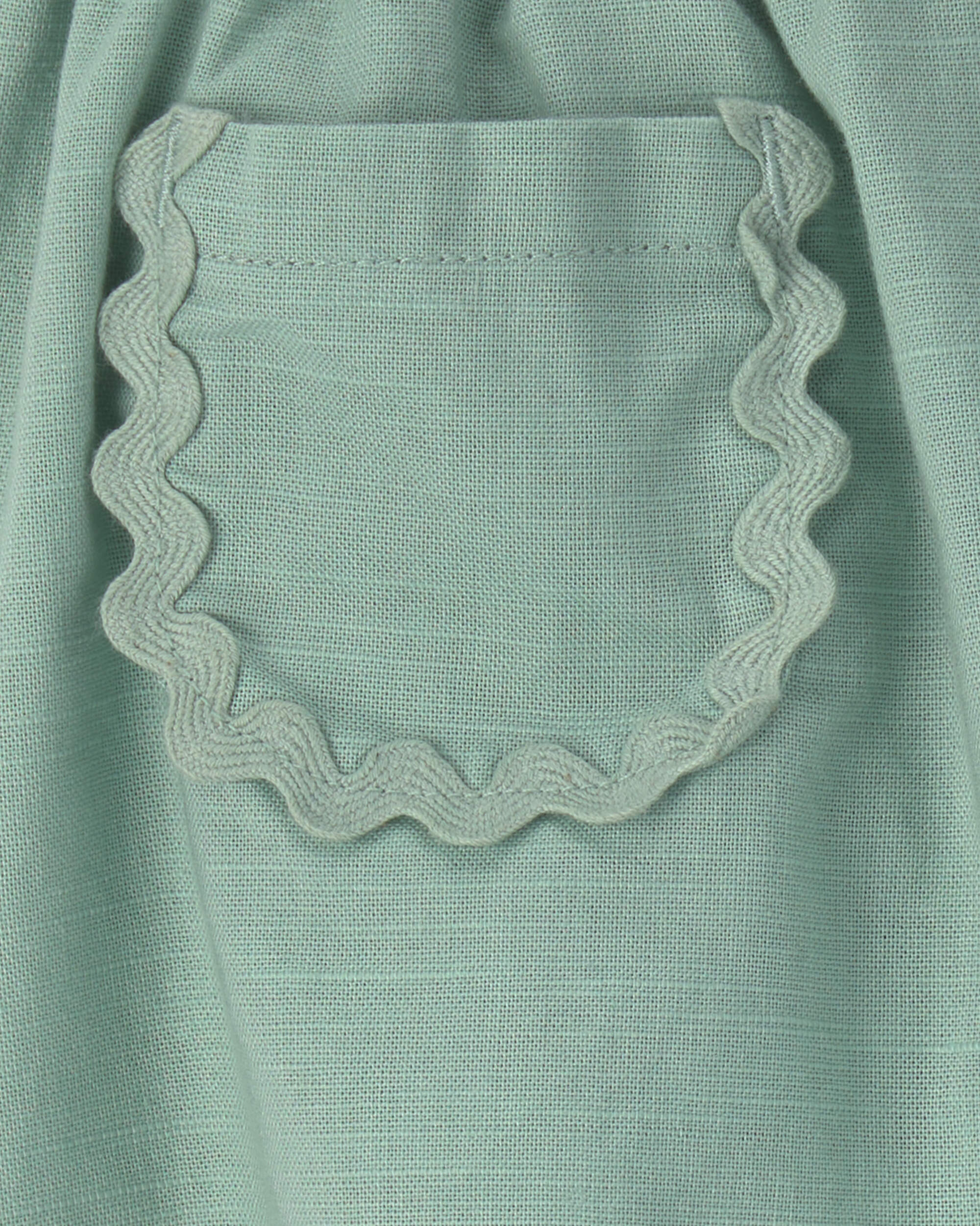 Baby Girl Pocket Skort - Green