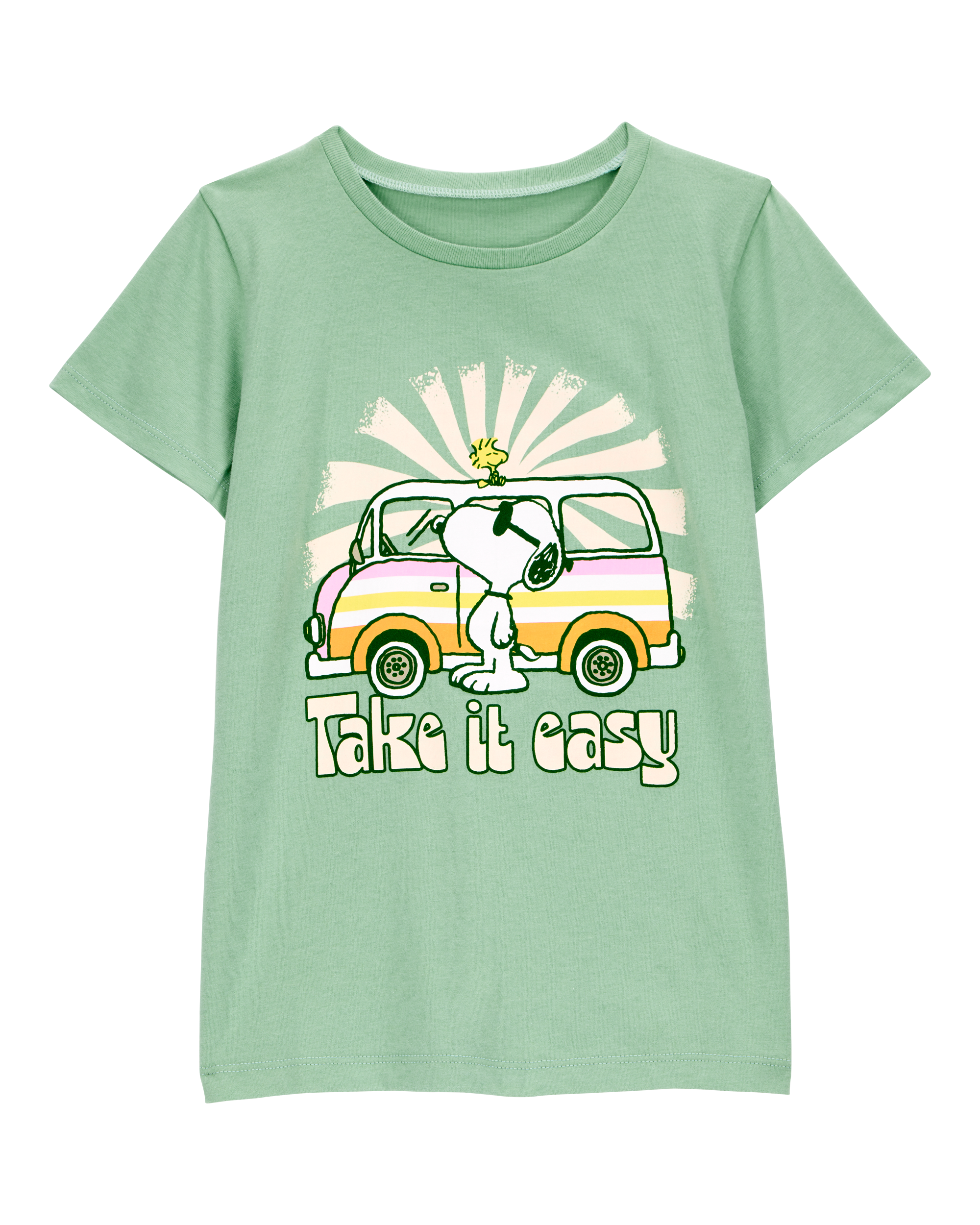 Kid Peanuts™ Snoopy Short-Sleeve Graphic Tee - Green