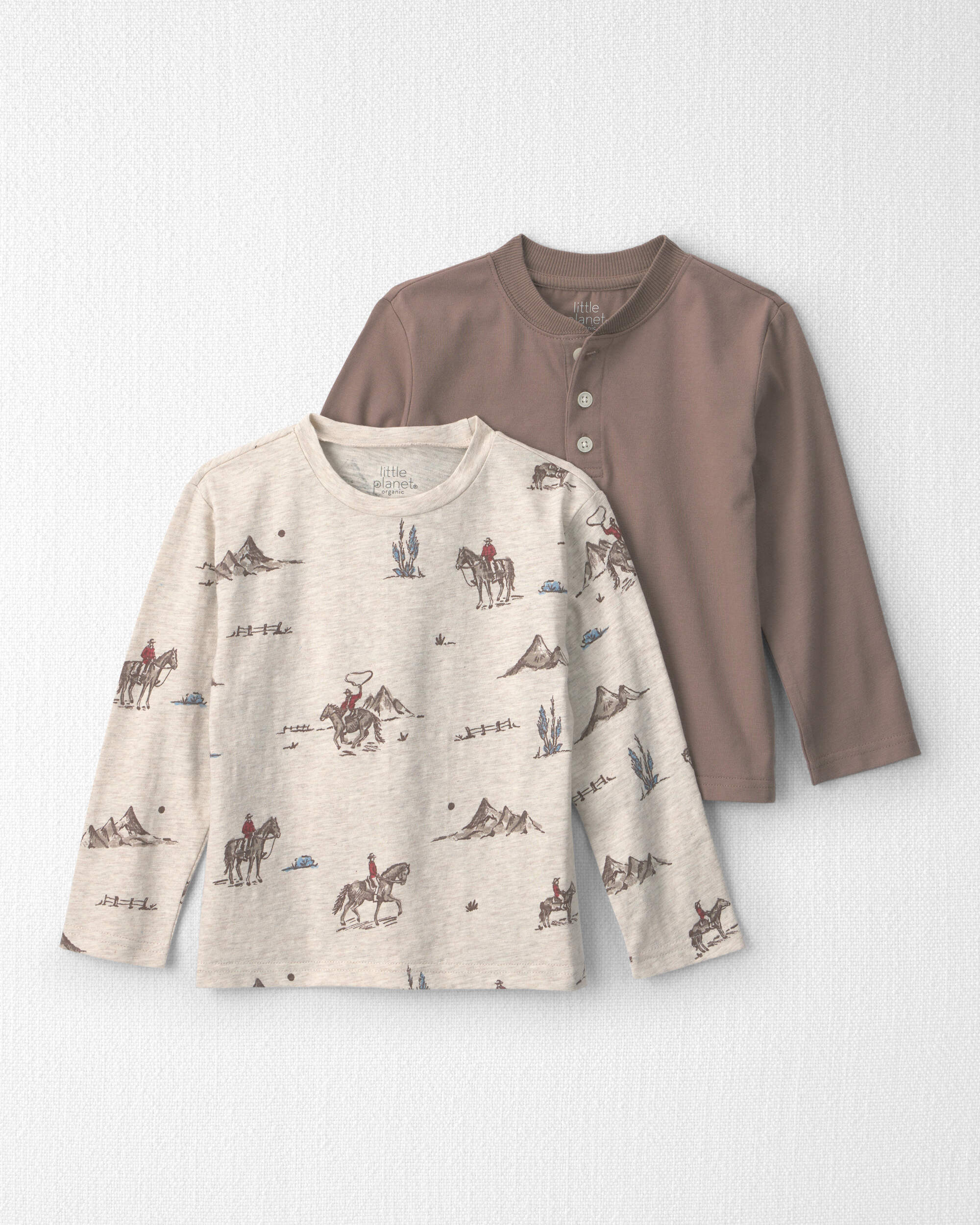 Toddler Boy 2-Pack Organic Cotton Tops