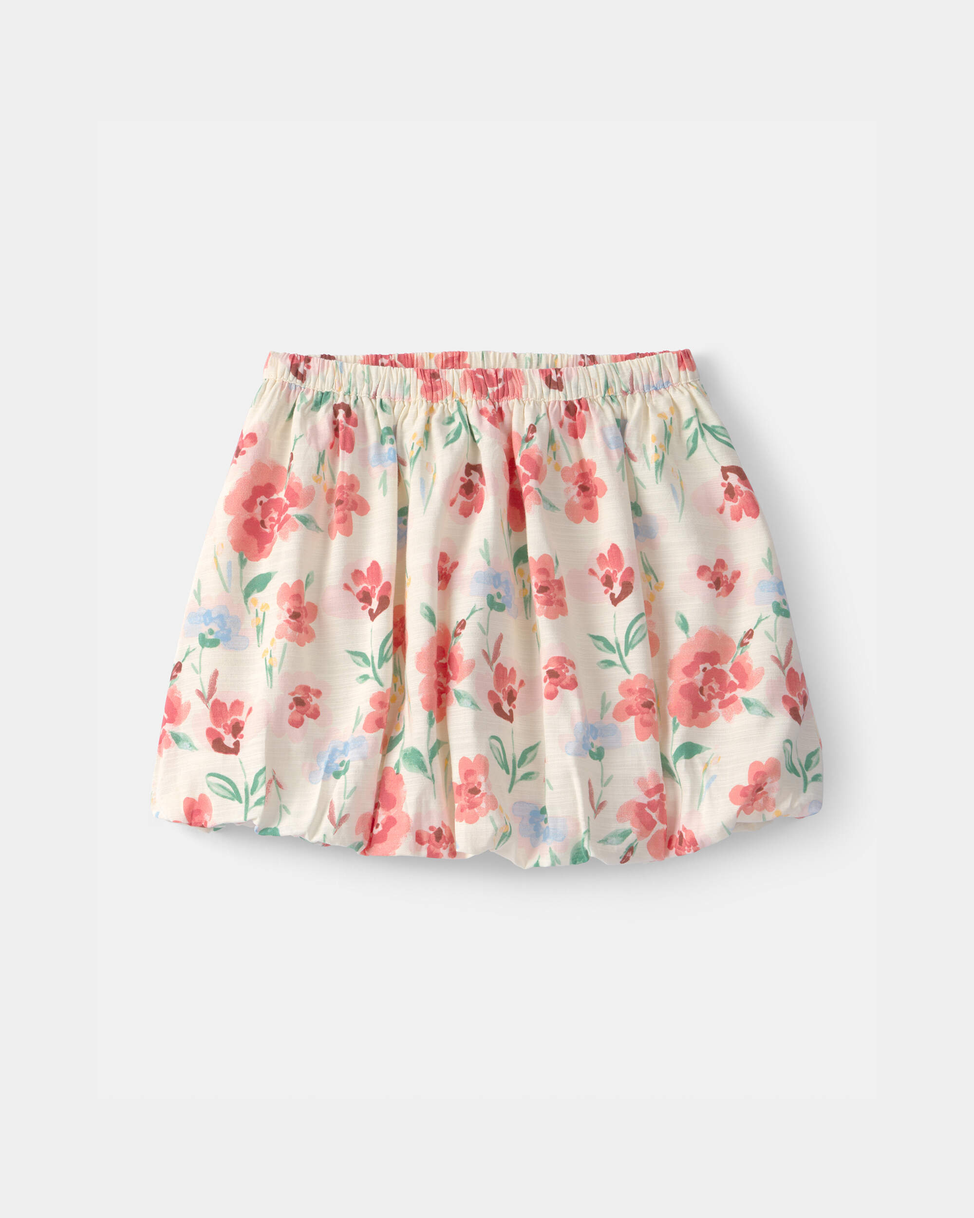 Girls Floral Skirt - Cream